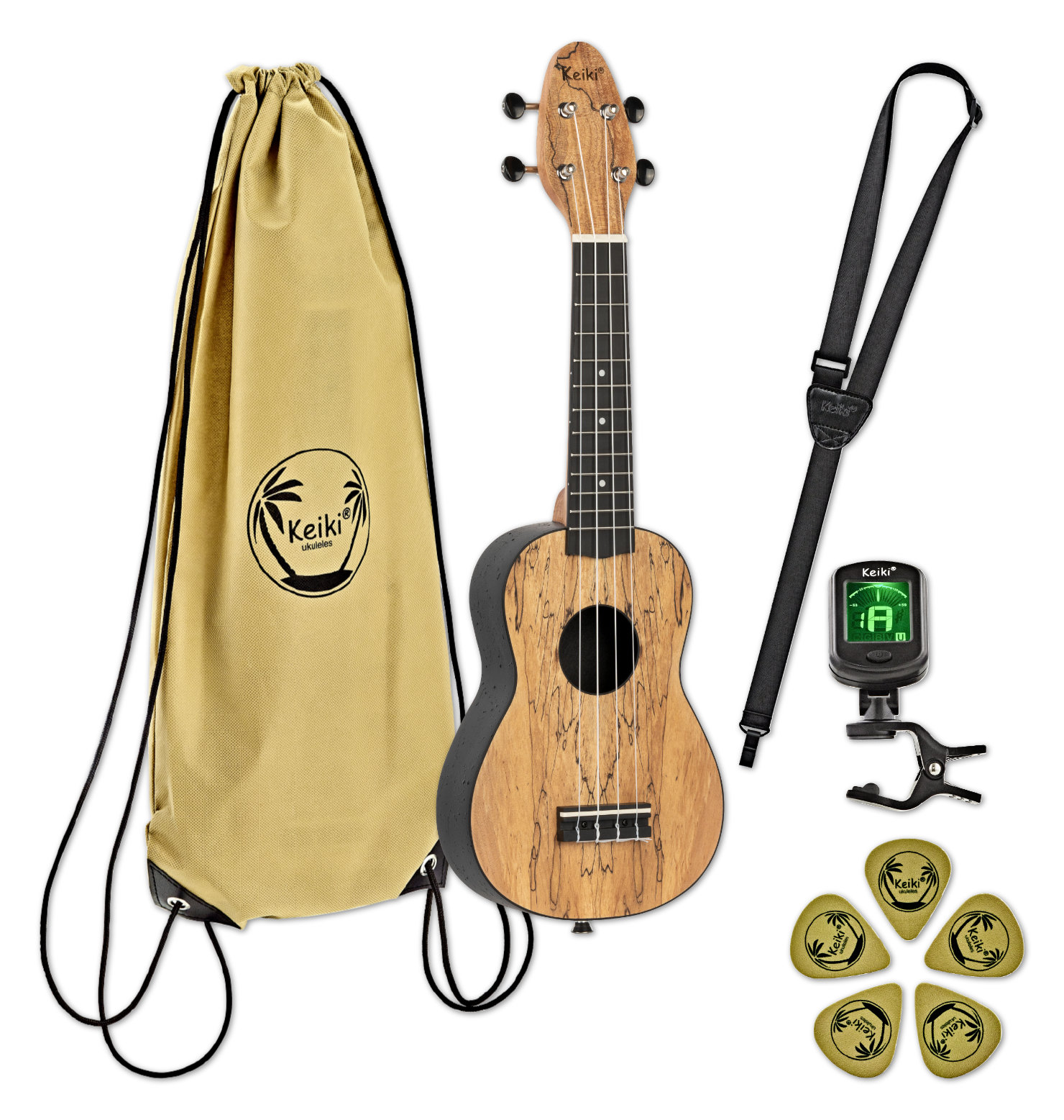 Ortega K3-SPM Keiki Sopran Ukulele Pack  - 1A Showroom Modell (Zustand: wie neu, in OVP)