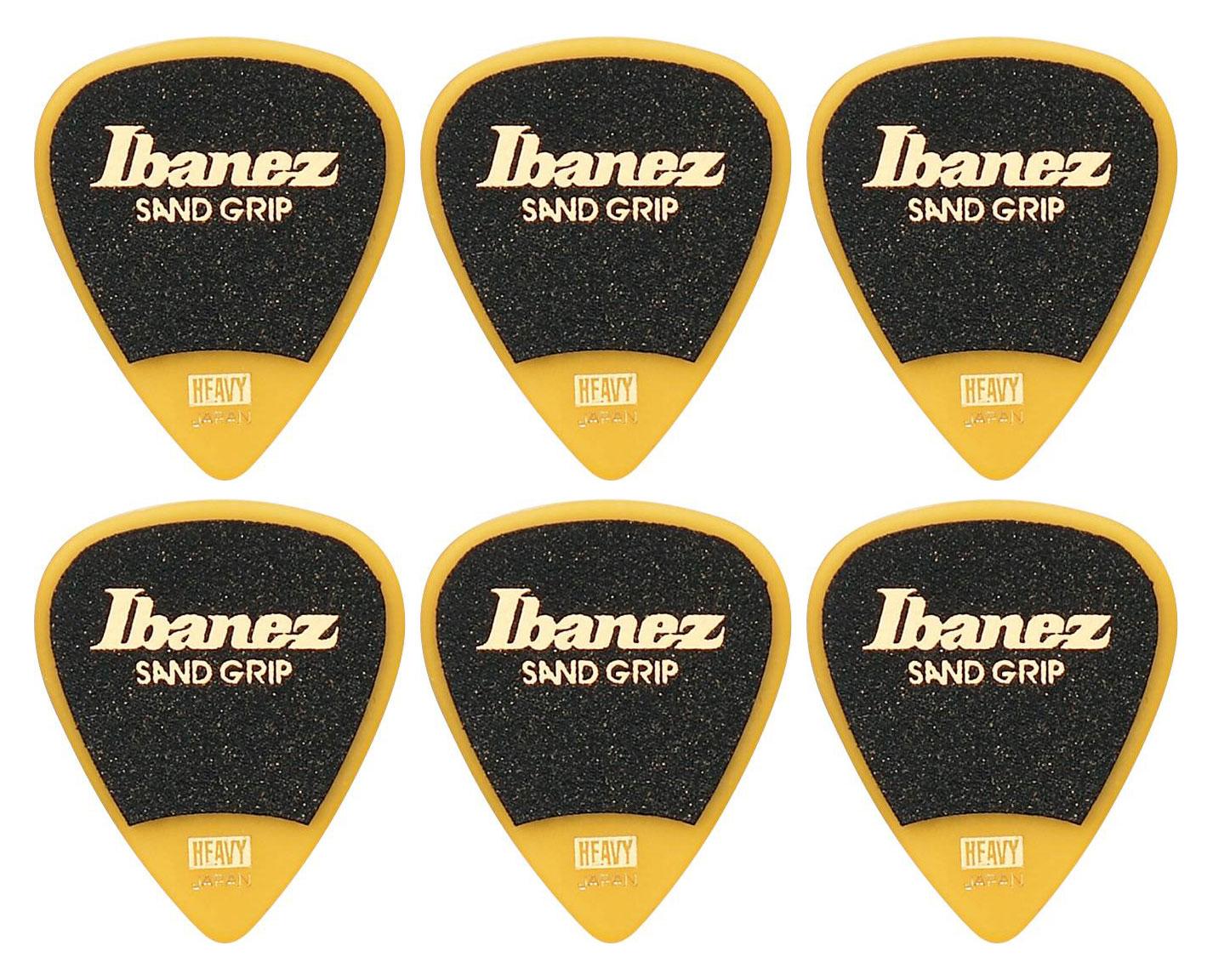 Ibanez PA14HSG-YE Picks Wizard Sand Heavy - 6er Pack