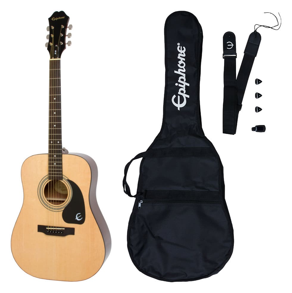 Epiphone Songmaker DR-100 Acoustic Guitar Player Pack Natural  - 1A Showroom Modell (Zustand: wie neu, in OVP)