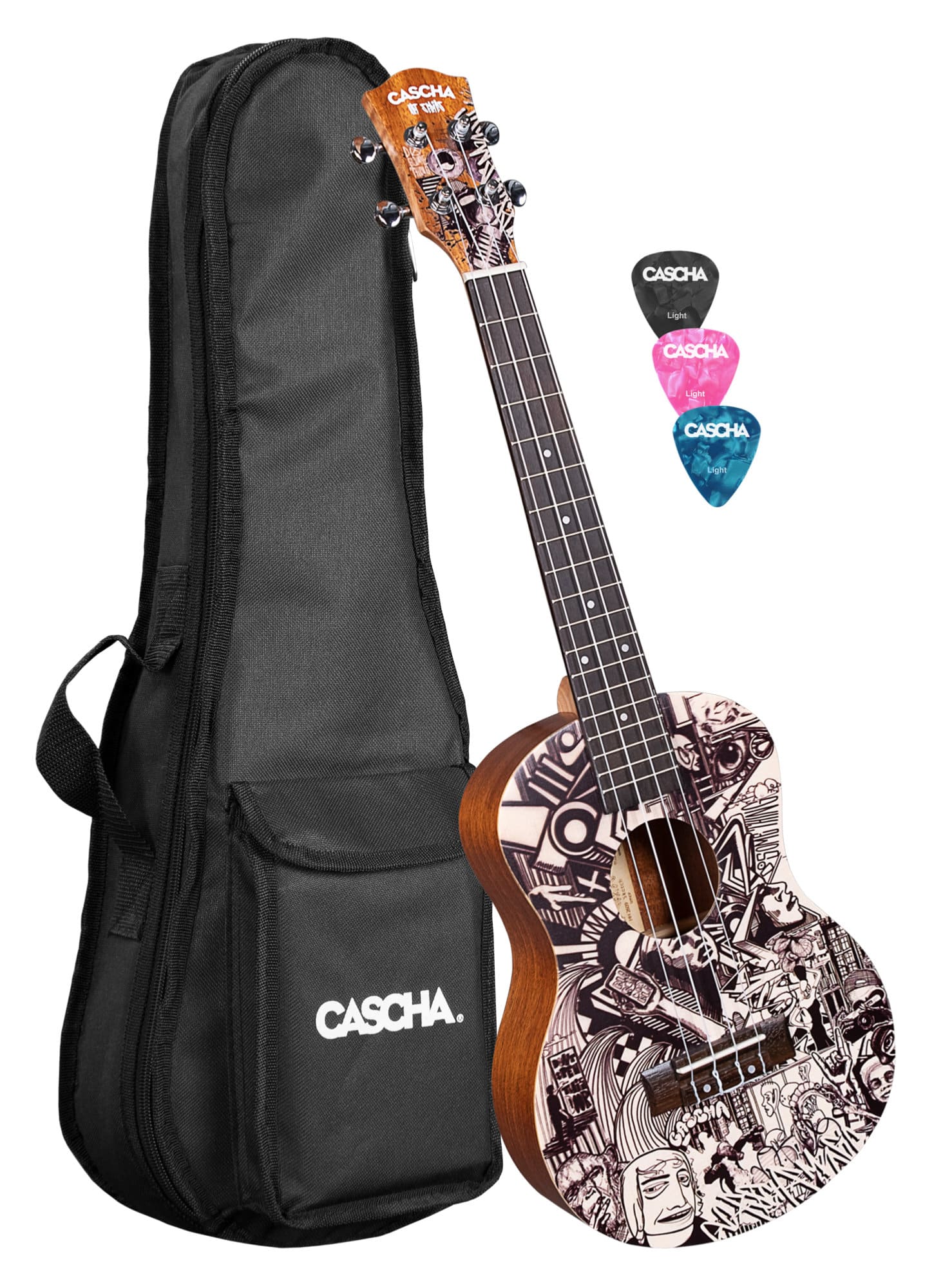 Cascha Art Series Tenor Ukulele Sketch