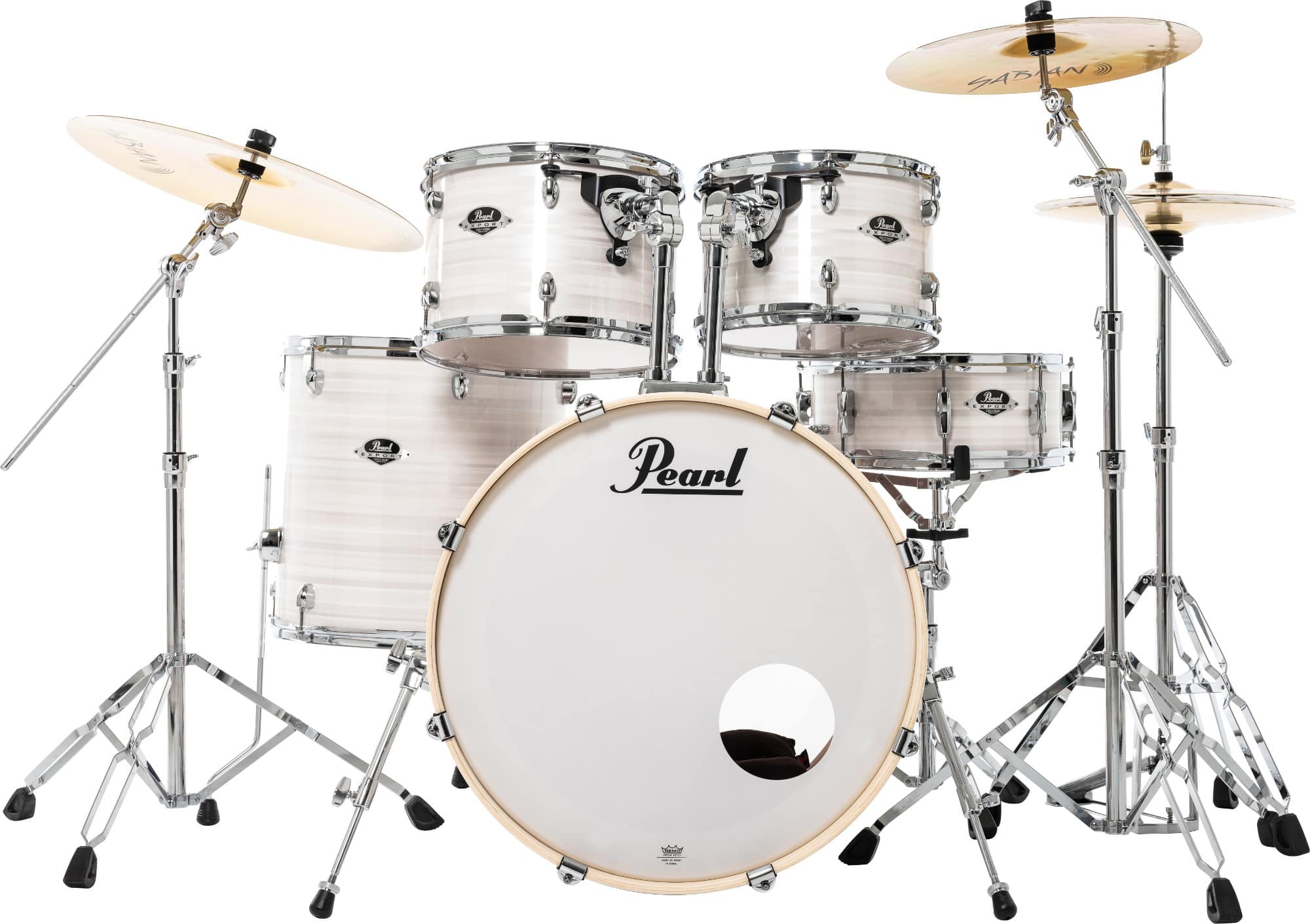 Pearl Export EXX725BR/C777 Drumkit Slipstream White  - 1A Showroom Modell (Zustand: wie neu, in OVP)