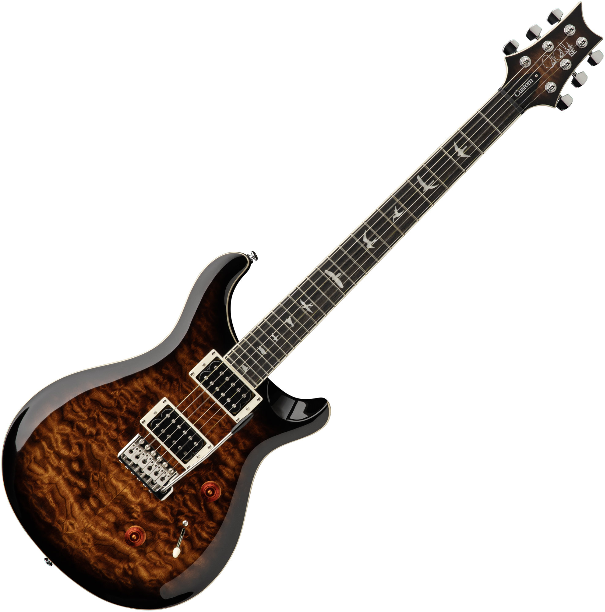 PRS SE Custom 24 Quilt Black Gold Burst