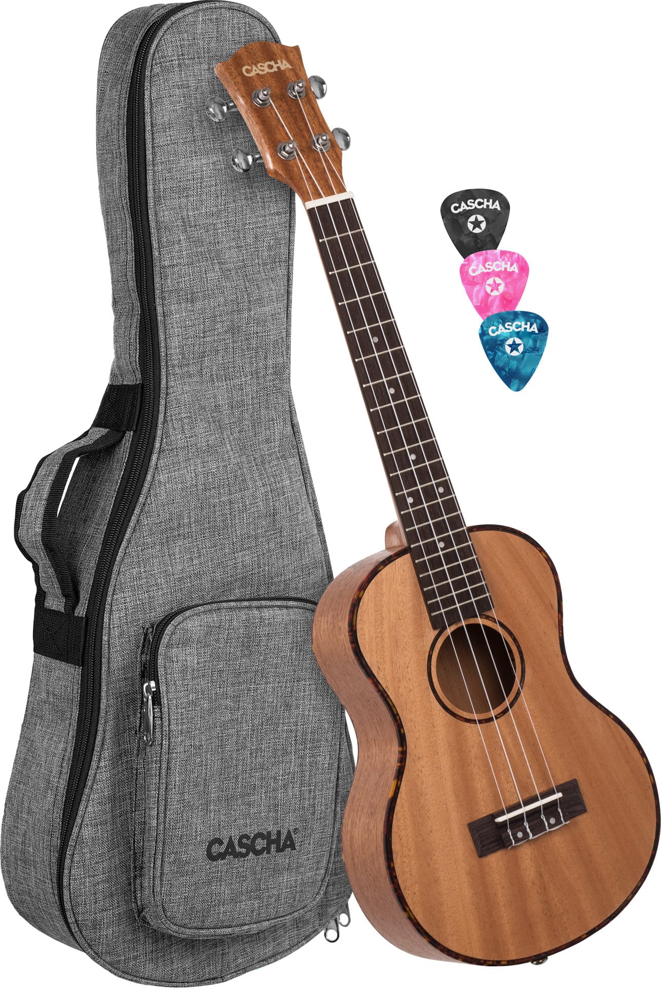 Cascha Premium Tenor Mahagoni Ukulele Set