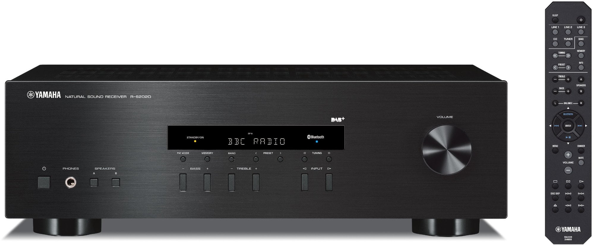 Yamaha R-S202D HiFi Stereo Receiver Schwarz  - 1A Showroom Modell (Zustand: wie neu, in OVP)