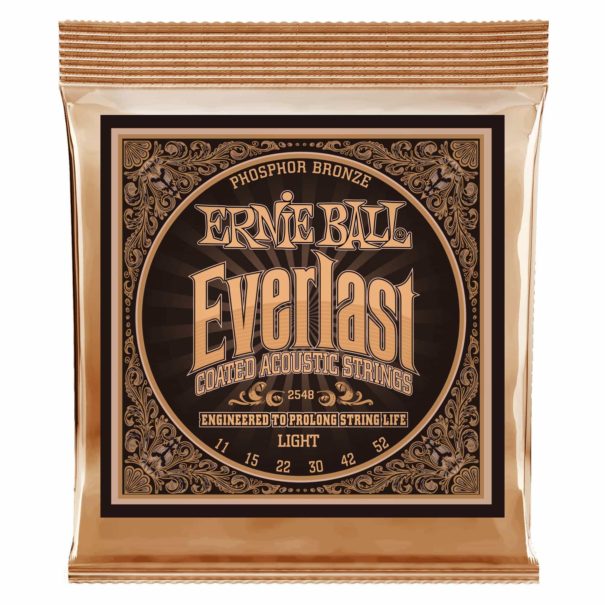 Ernie Ball 2548 Everlast Coated Phosphor Bronze Light