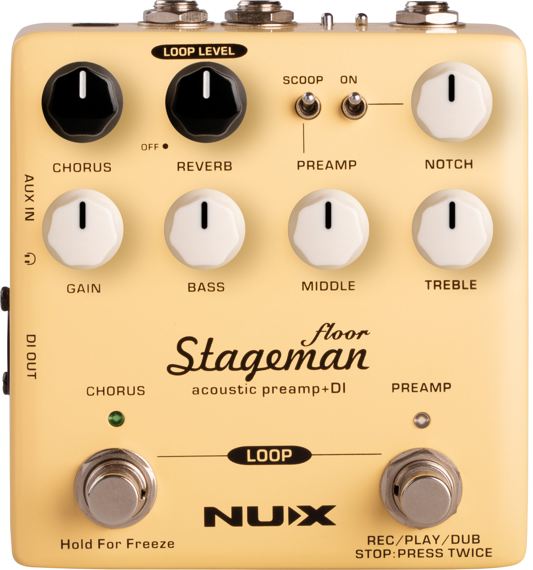 NUX Stageman-Floor Akustik-Preamp & DI-Pedal