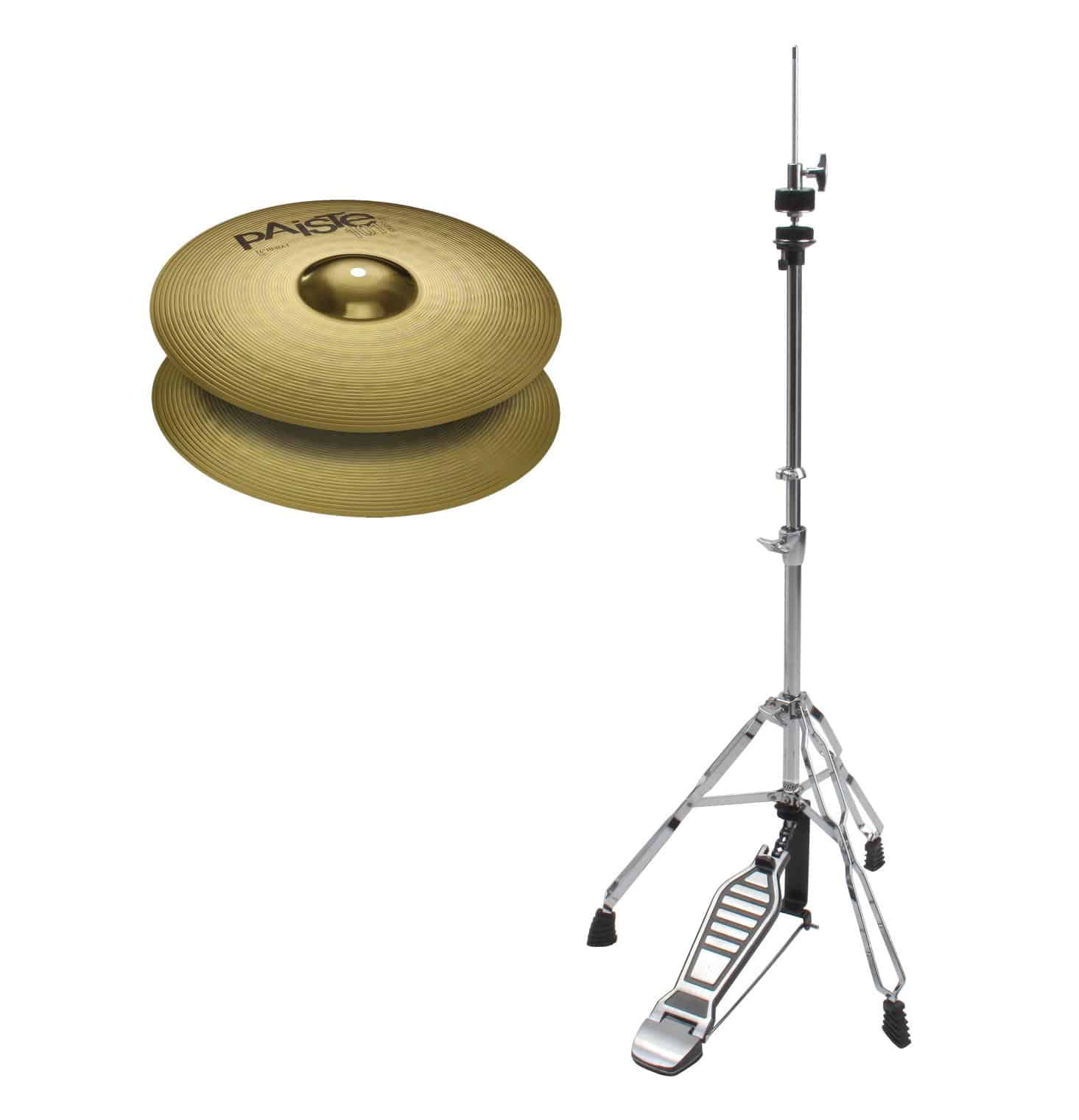 Paiste 101 Brass 14" Hi-Hat + HiHat Maschine SET