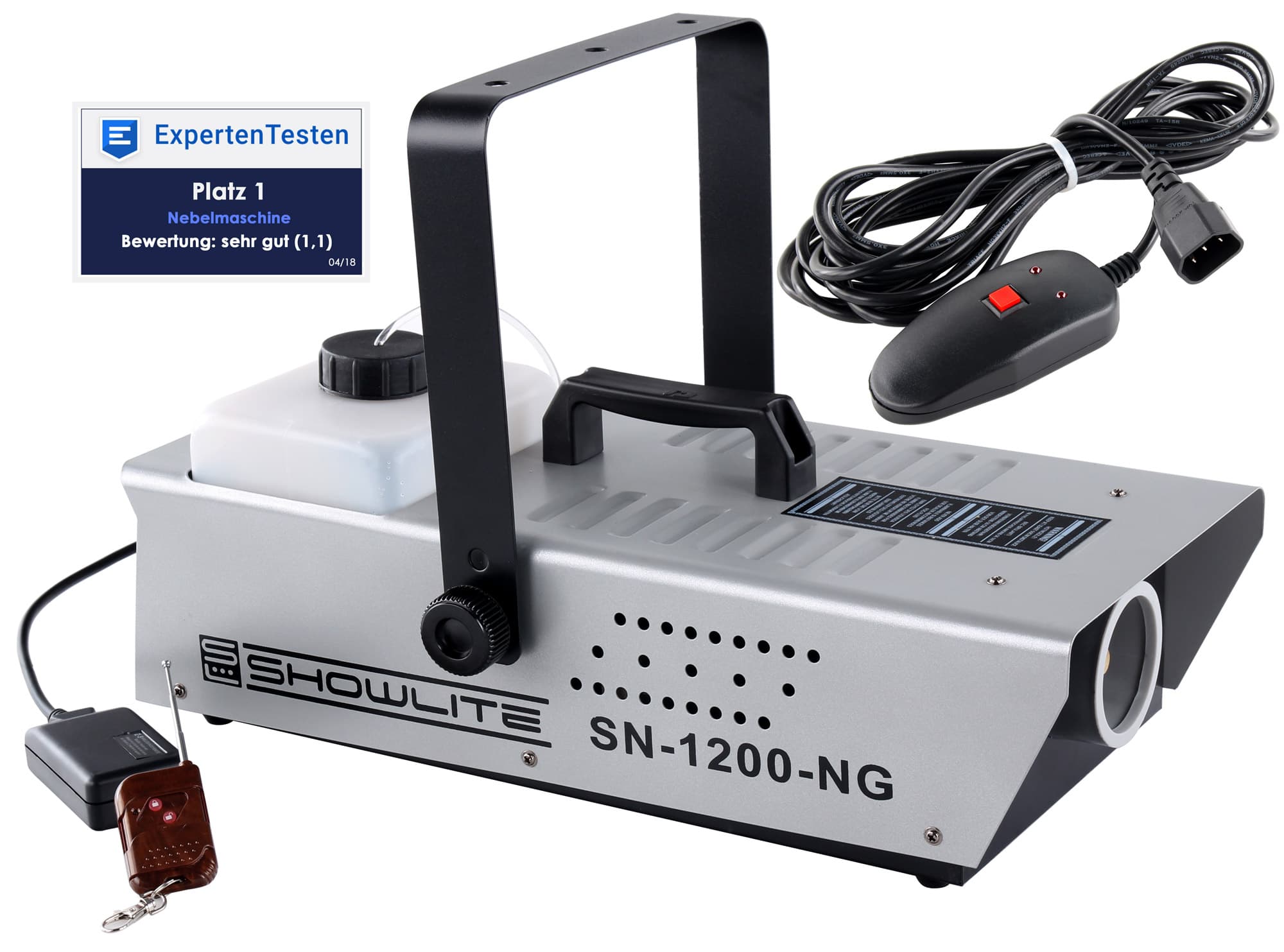 Showlite SN-1200 Nebelmaschine 1200W inkl. Fernbedienung  - Retoure (Zustand: gut)