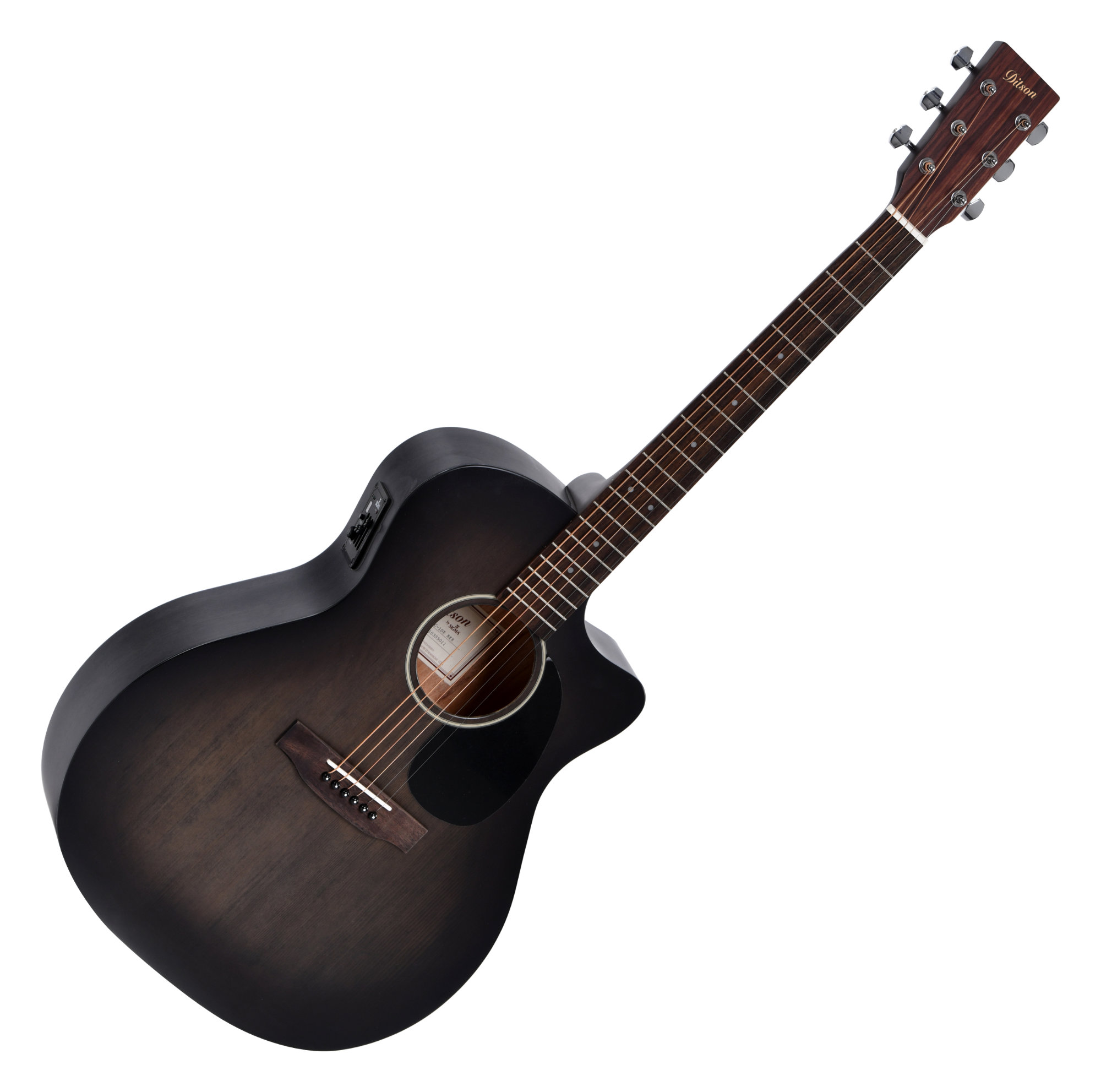 Ditson GC-10E-TBK Translucent Black Satin