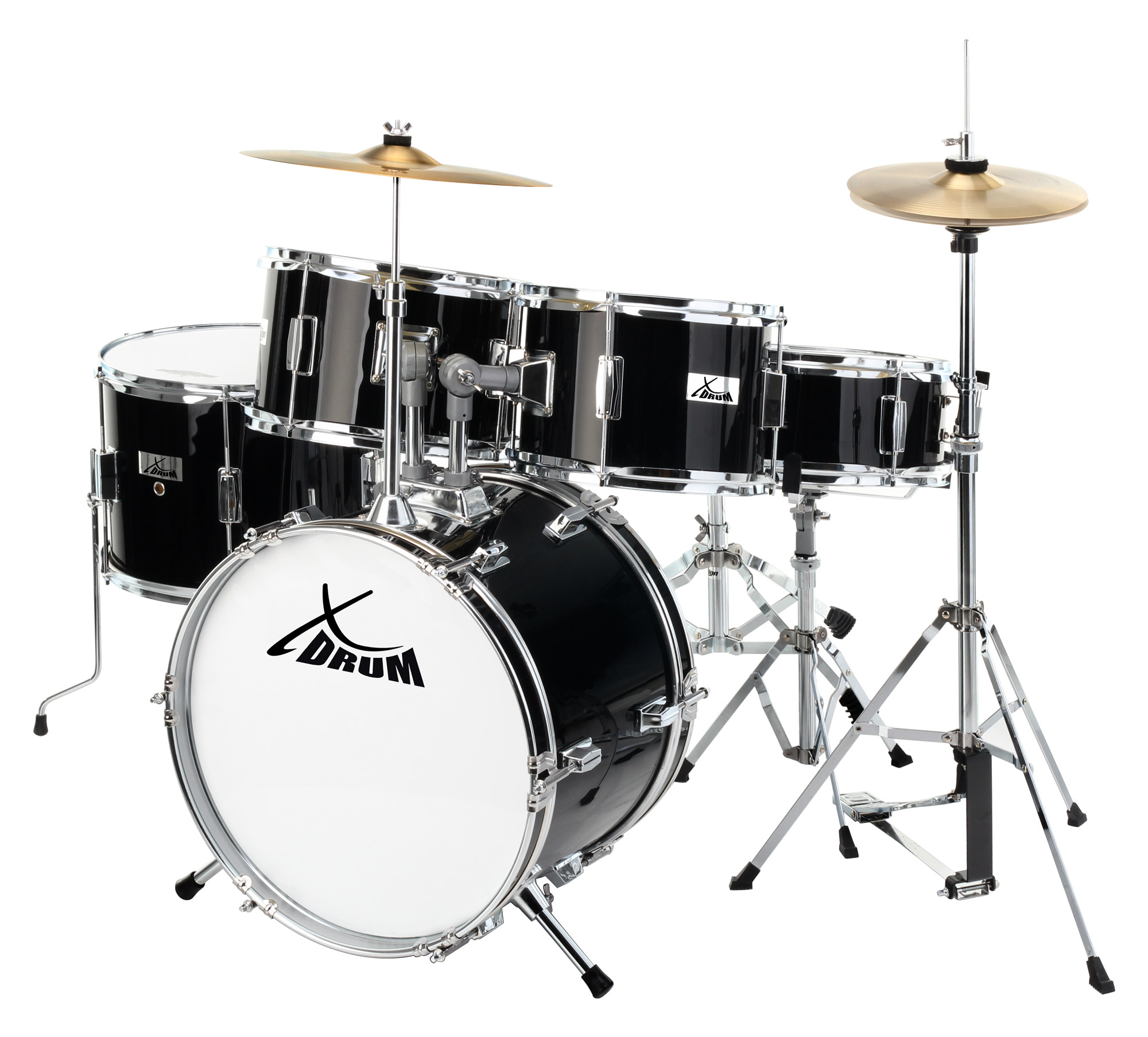 XDrum Junior Pro Kinder Schlagzeug Black inkl. Schule  - Retoure (Zustand: sehr gut)