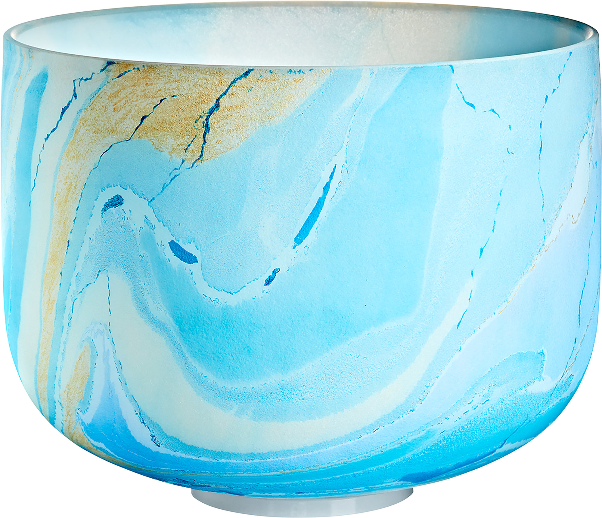 Meinl Sonic Energy MCSB10E 10" Marble Crystal Singing Bowl G4 Hellblau