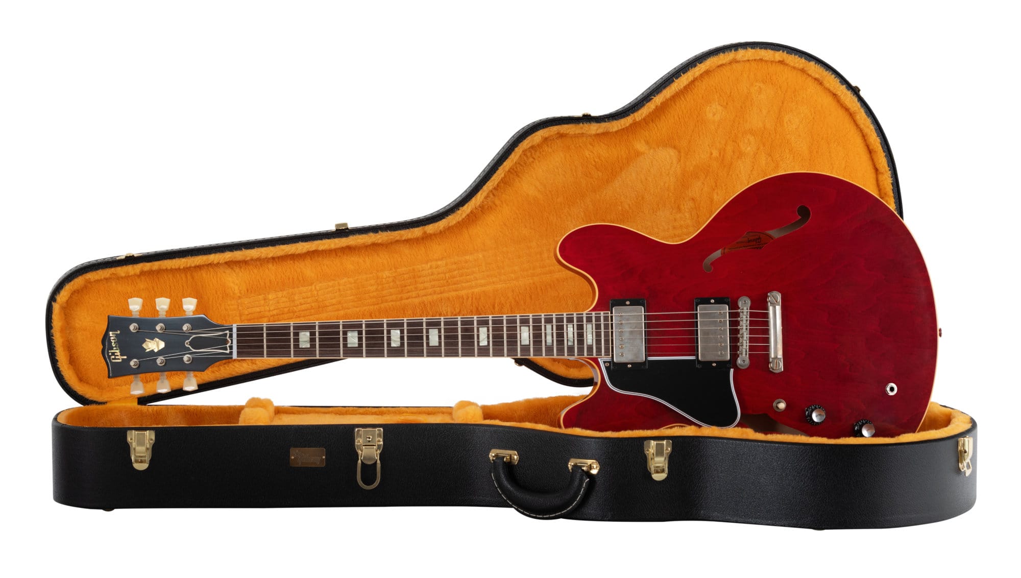 Gibson 1964 ES-335 Reissue LH VOS Sixties Cherry  - 1A Showroom Modell (Zustand: wie neu, in OVP)