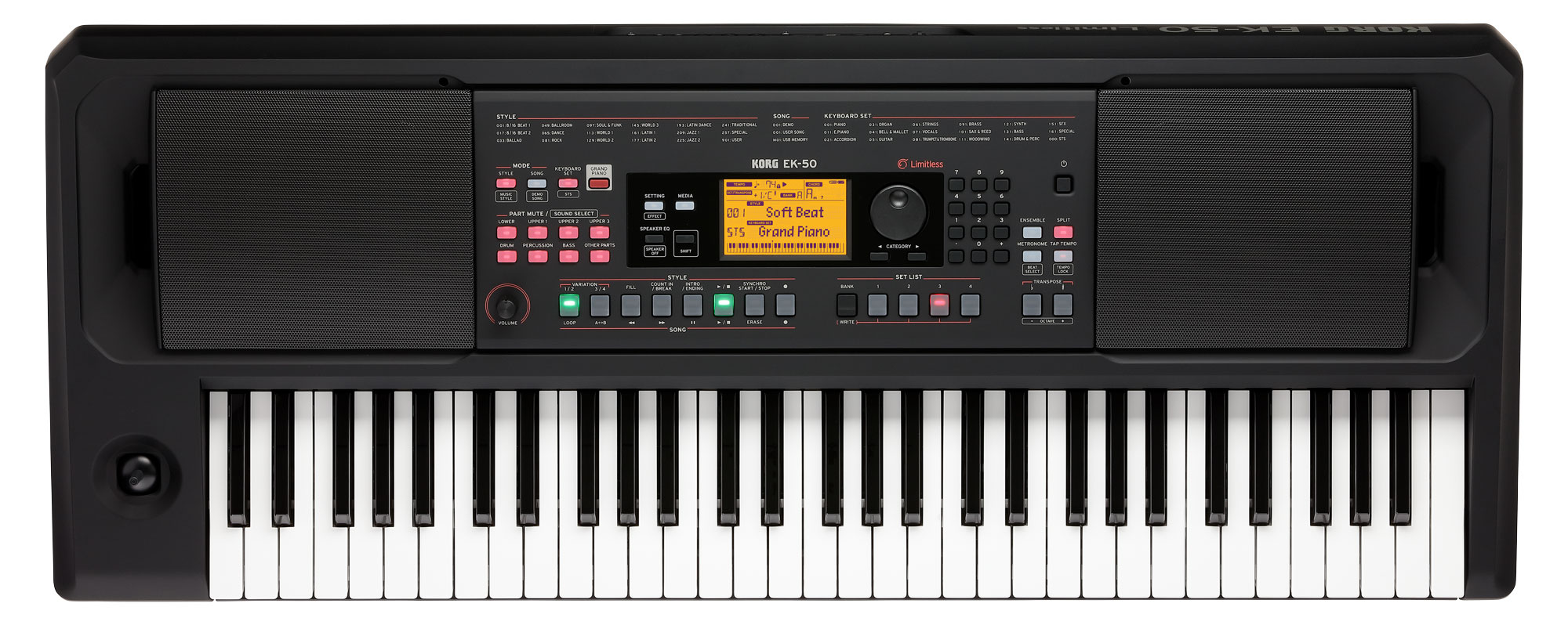 Korg EK-50 Limitless  - 1A Showroom Modell (Zustand: wie neu, in OVP)