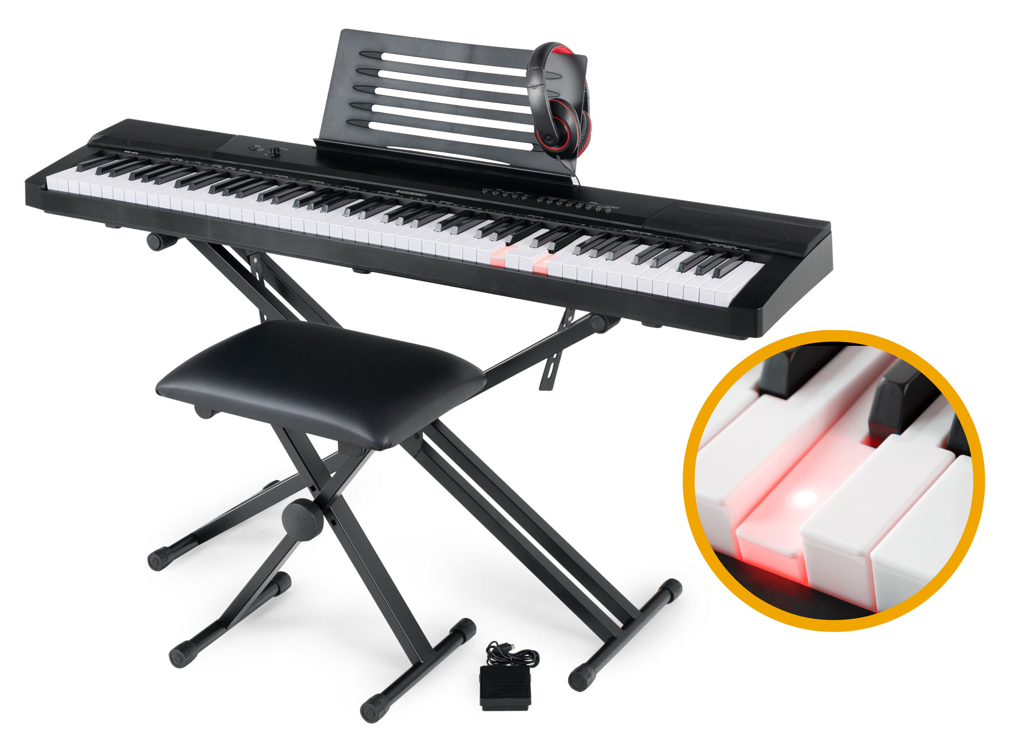 McGrey SK-88LT Leuchttasten-Keyboard Super Kit  - Retoure (Zustand: gut)