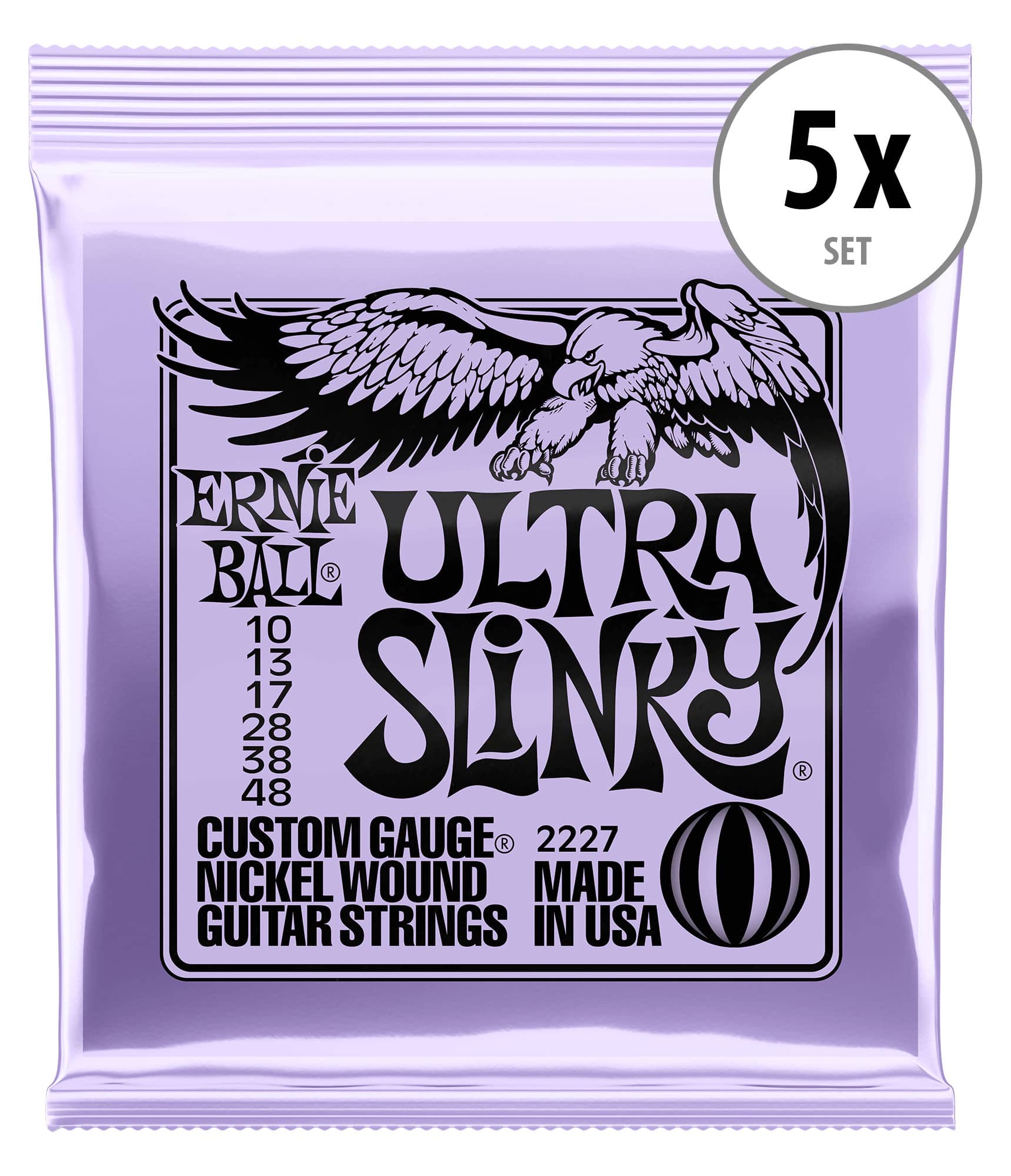 Ernie Ball 2227 Ultra Slinky 5x Set