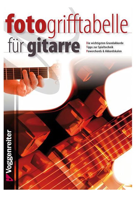 Foto-Grifftabelle für Gitarre