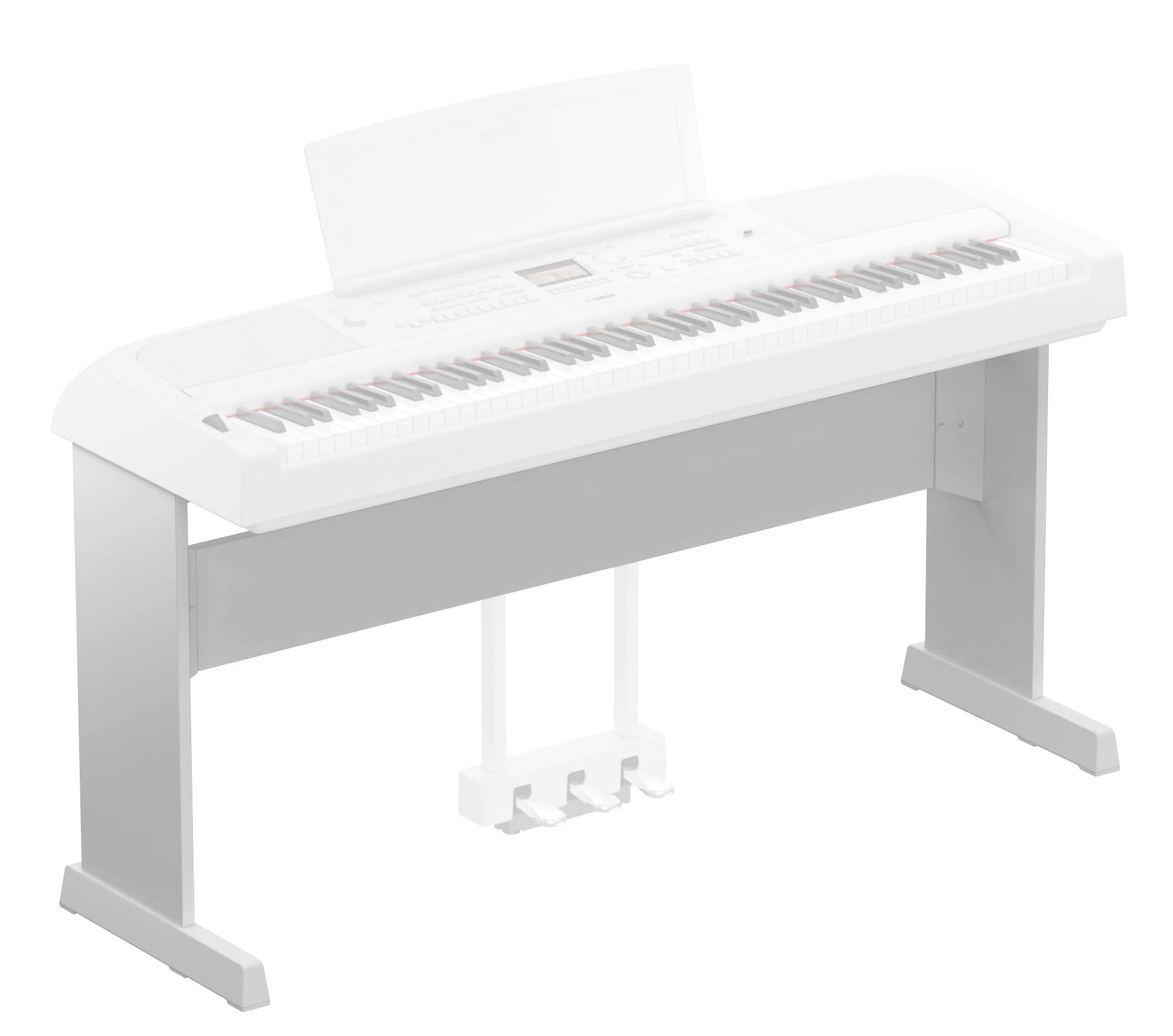 Yamaha L-300 WH Ständer für DGX 670 Weiß