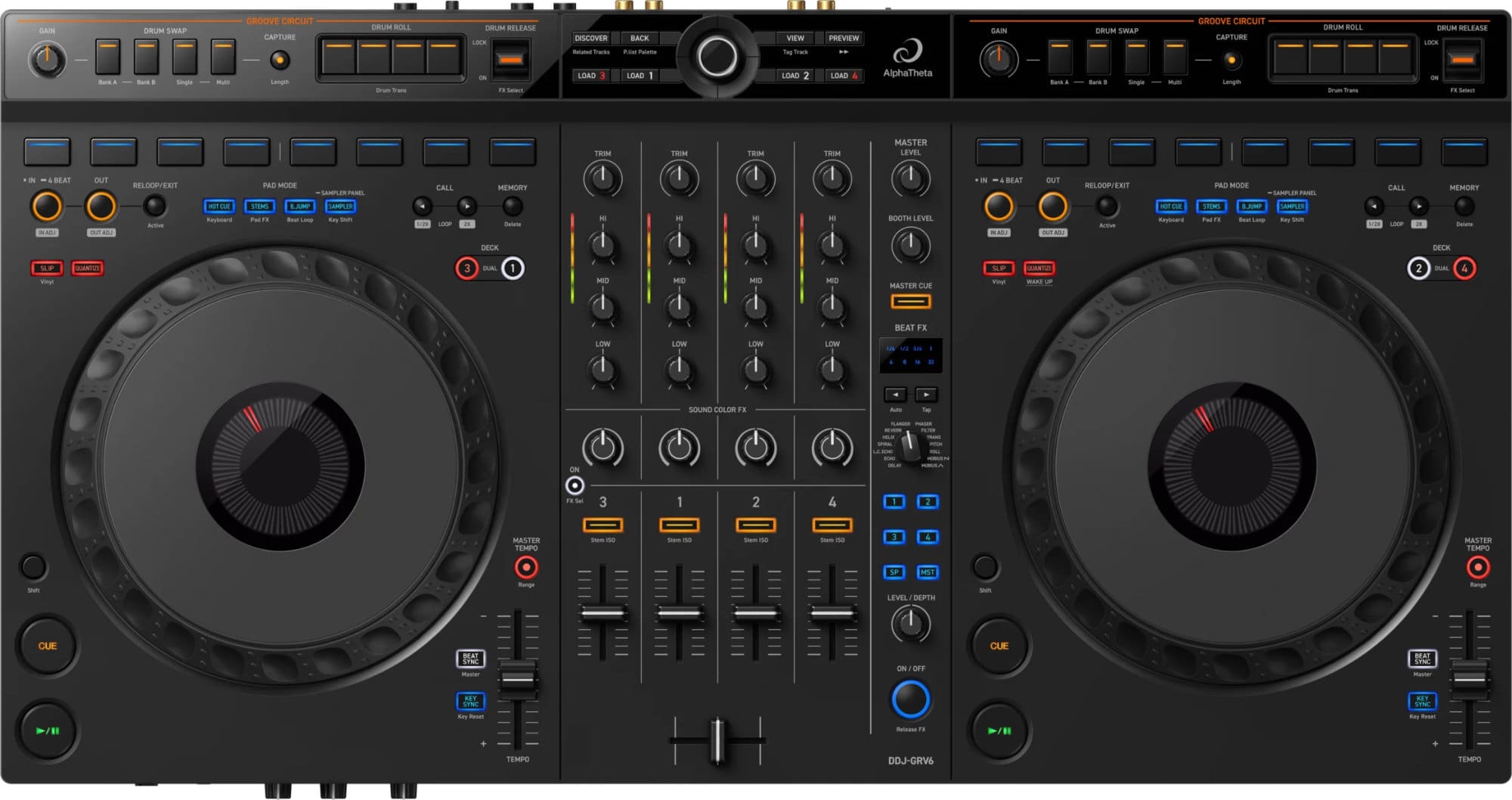 AlphaTheta DDJ-GRV6 DJ-Controller