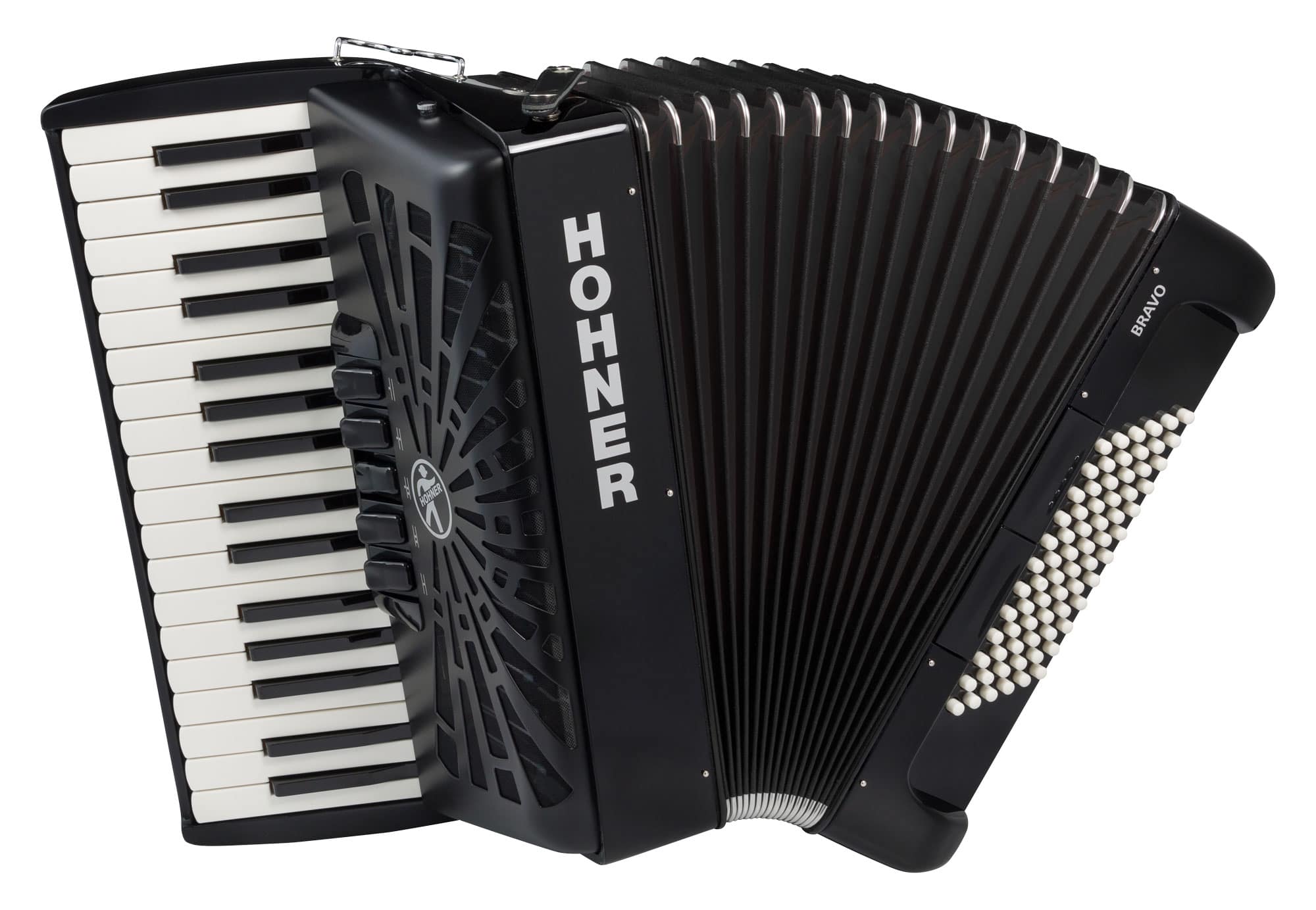 Hohner Bravo III 72 SilentKey Schwarz  - Retoure (Zustand: sehr gut)