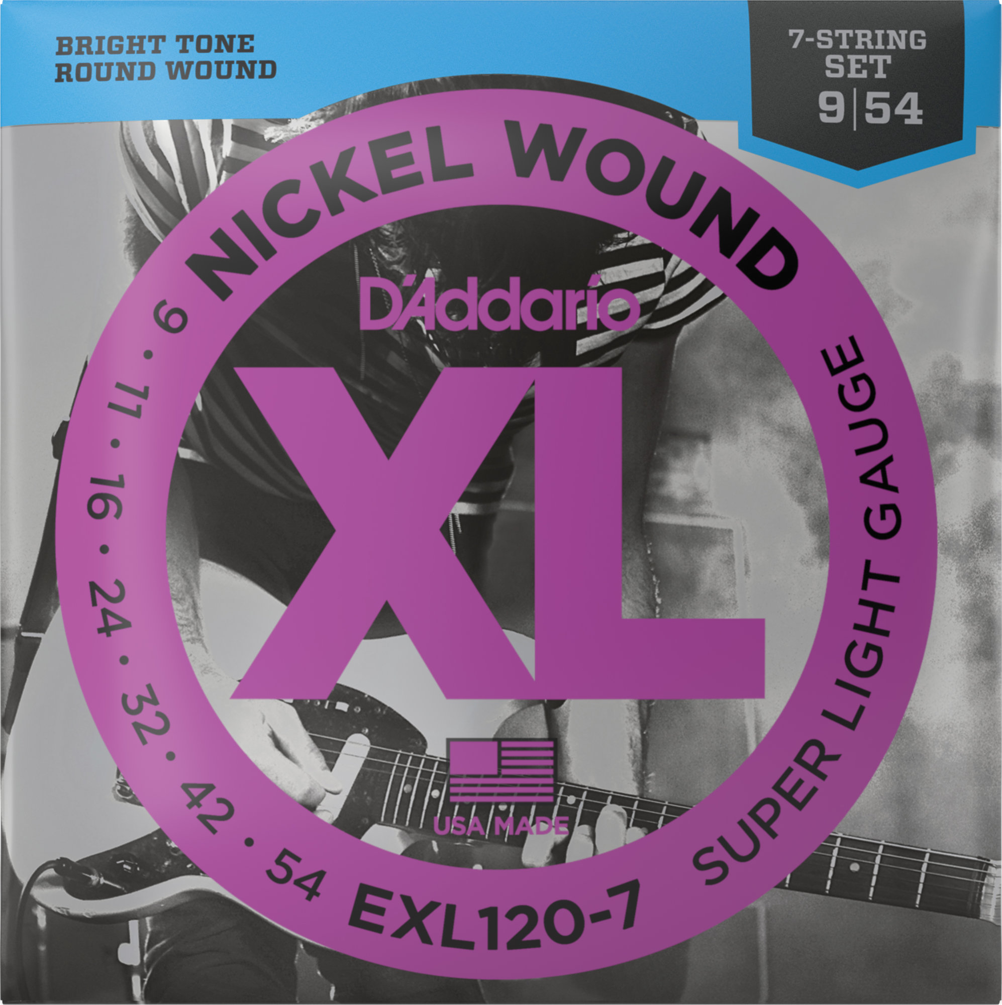 D'Addario EXL120-7 Super Light