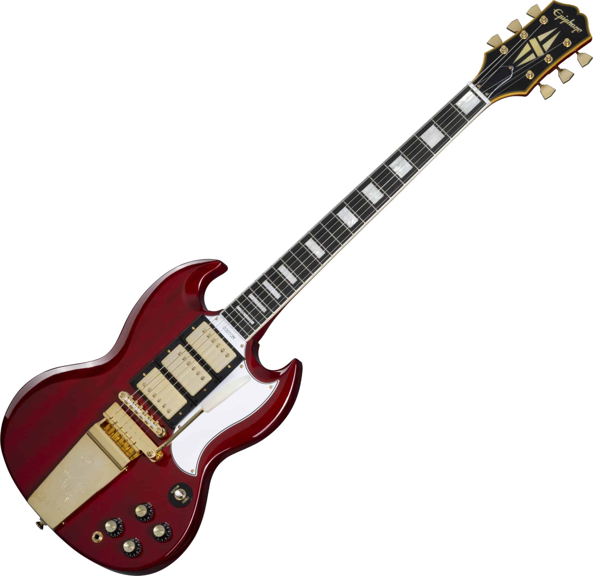 Epiphone Joe Bonamassa 1963 SG Custom Dark Wine Red  - Retoure (Zustand: sehr gut)