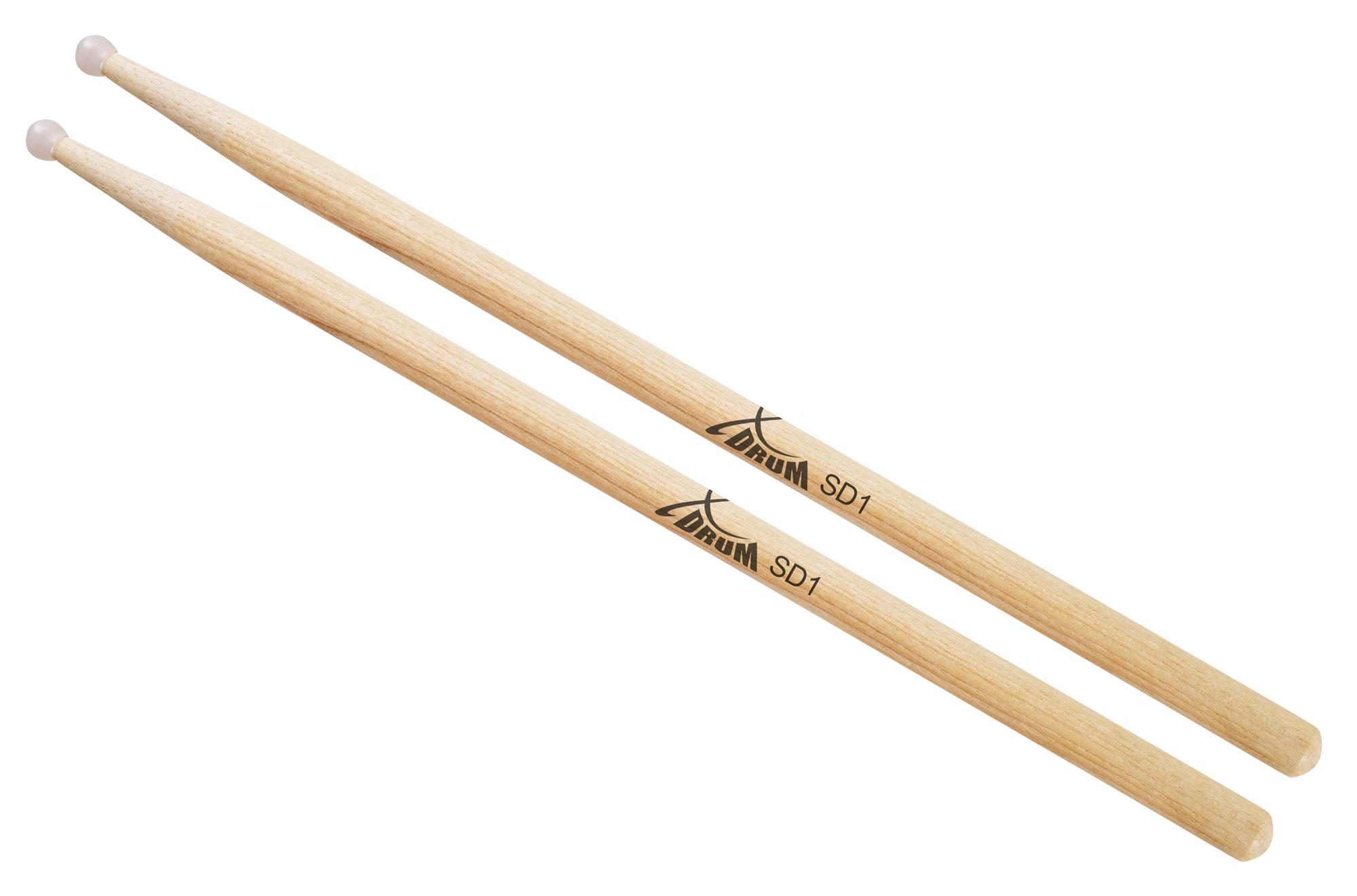 XDrum Schlagzeug Sticks SD1, Hickory, Nylon Tip