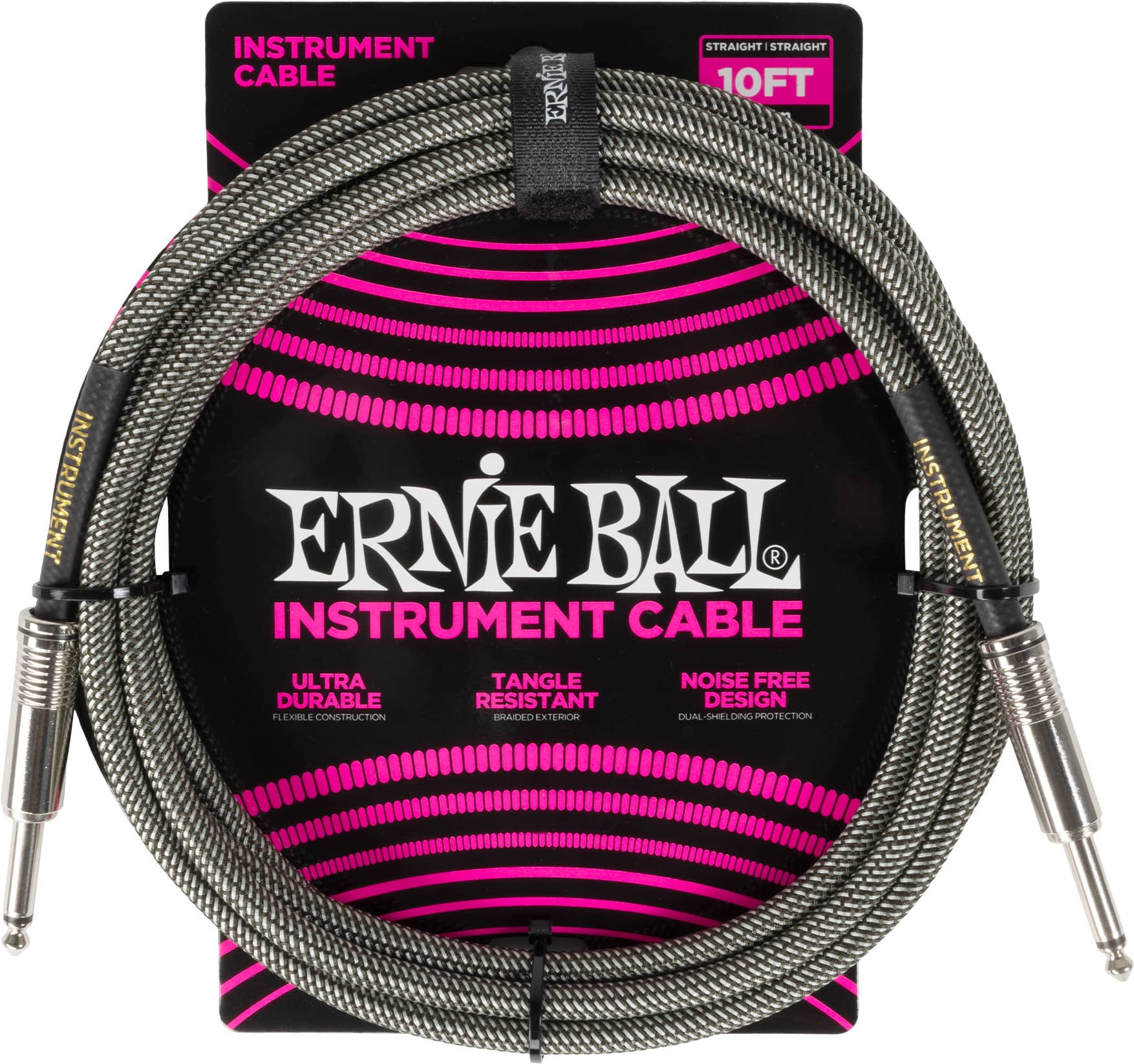 Ernie Ball 6429 Instrumentenkabel 3,05 m Silver Fox