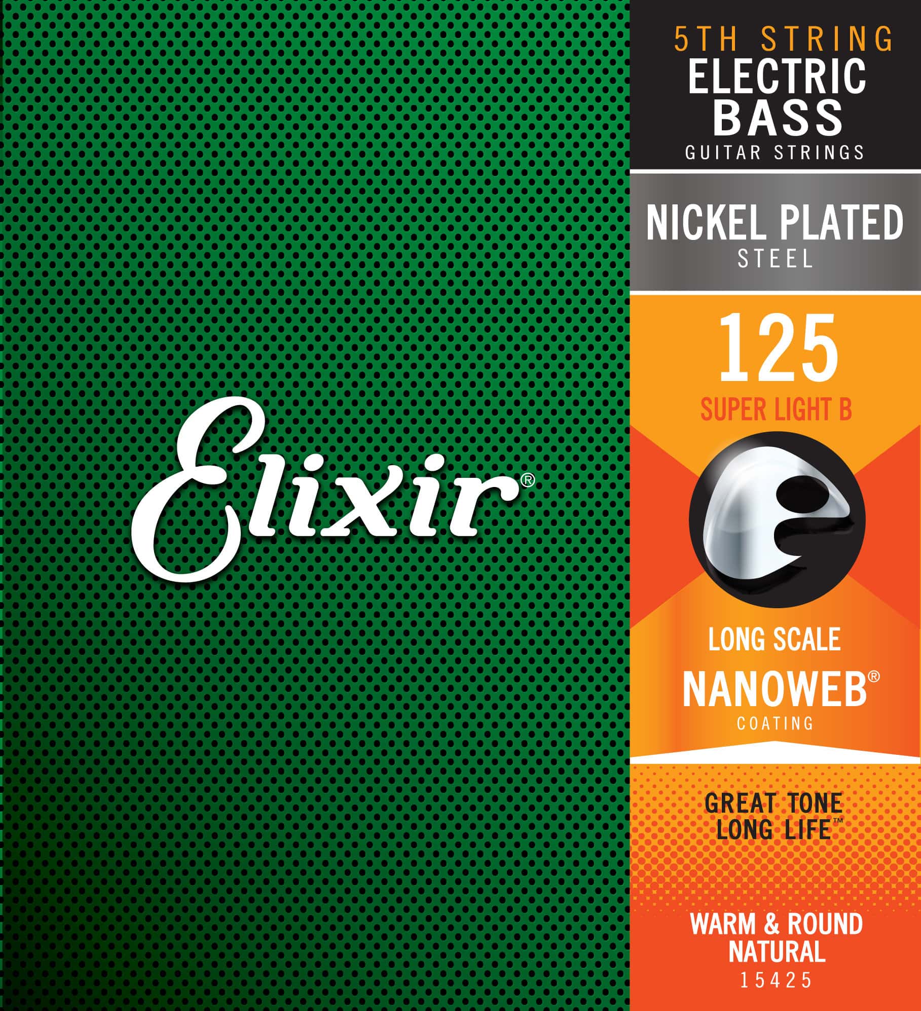 Elixir 15425 E-Bass Einzelsaite Nanoweb Long Scale 125