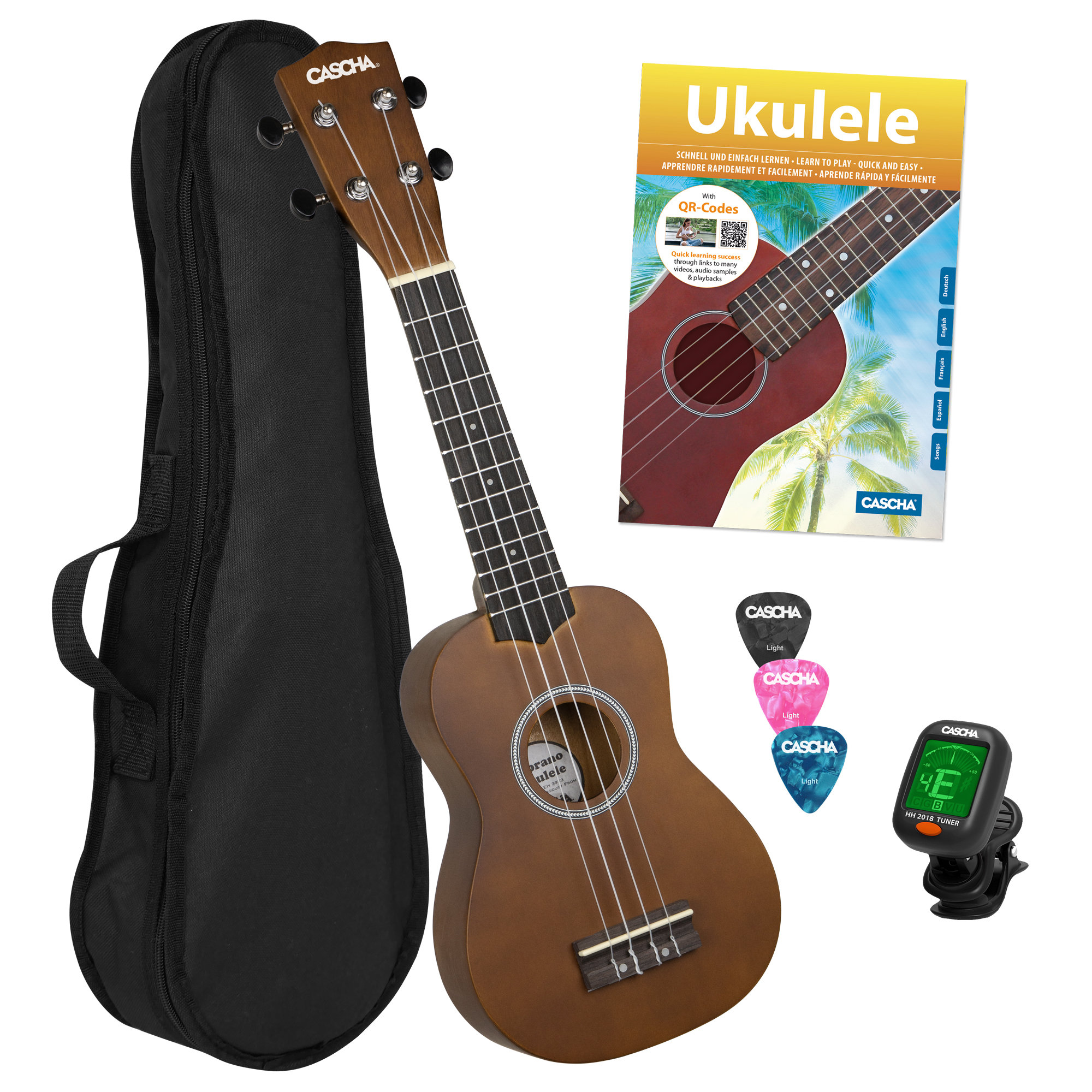 Cascha 3956 Sopran Ukulele Bundle  - Retoure (Zustand: sehr gut)