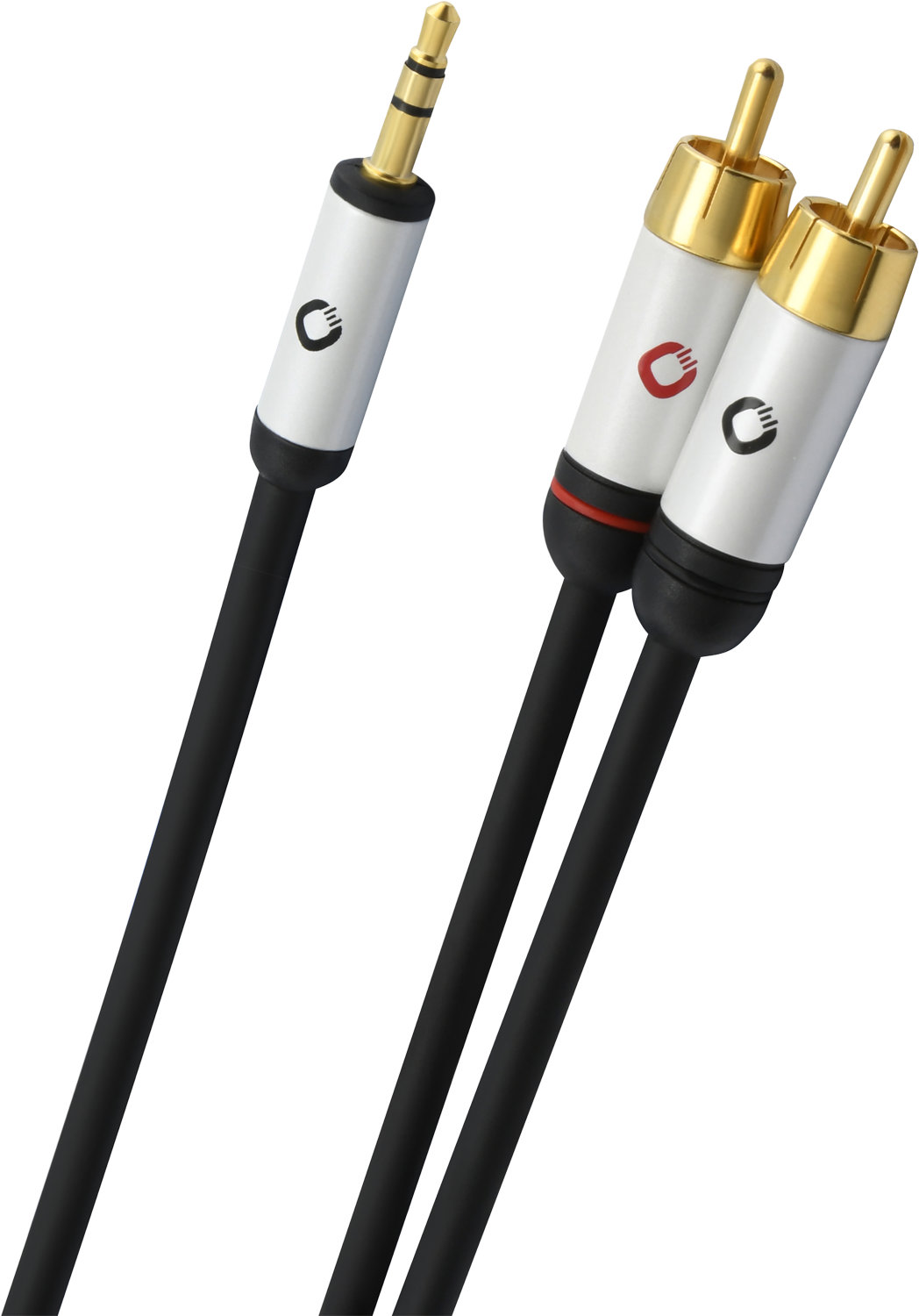 Oehlbach i-Connect Audio Kabel RCA Jack 1,5m schwarz