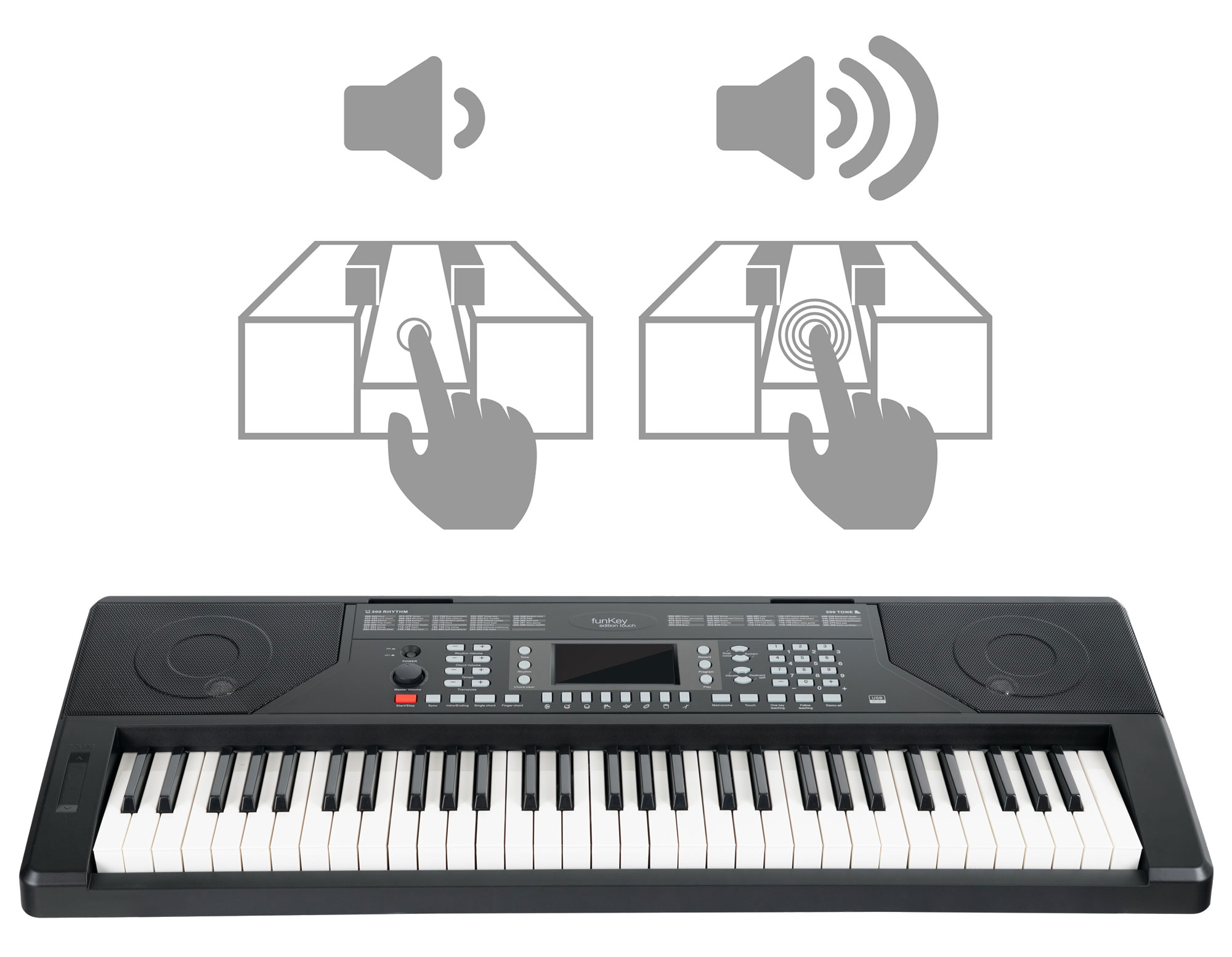 FunKey 61 Edition Touch Schwarz  - Retoure (Zustand: sehr gut)