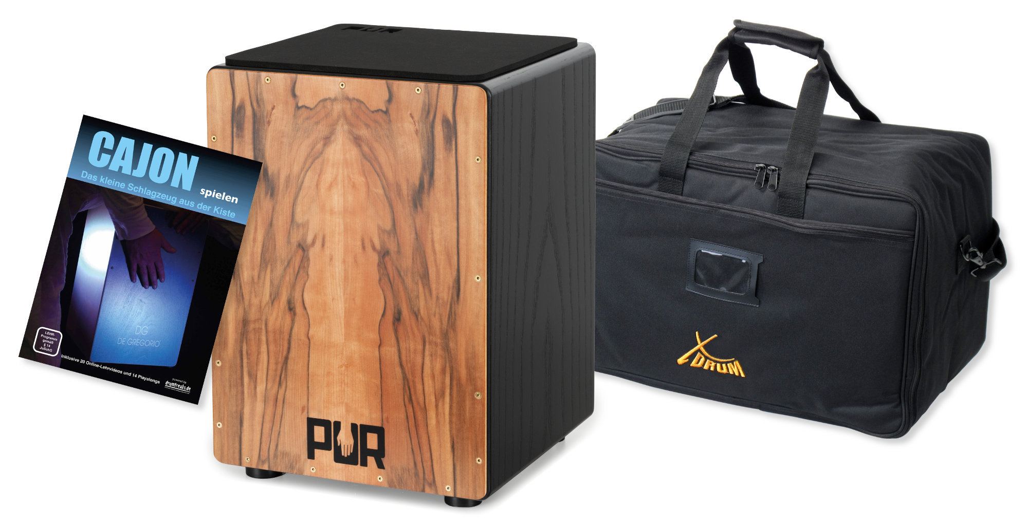 PUR Cajon PC125 Vision QS Indischer Apfel (Medium) Set + Tasche