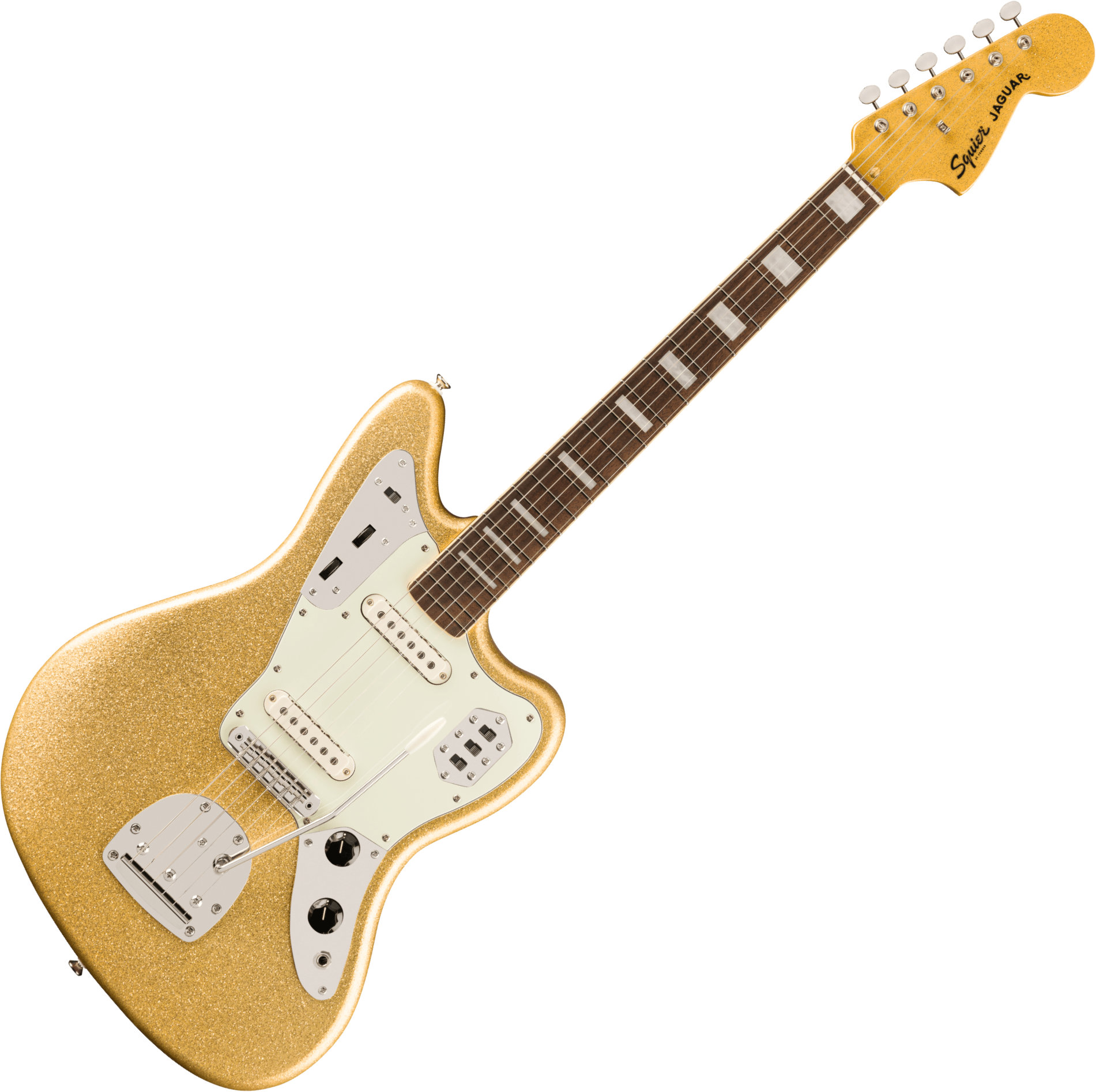 Squier FSR Classic Vibe '70s Jaguar Gold Sparkle  - Retoure (Zustand: akzeptabel)