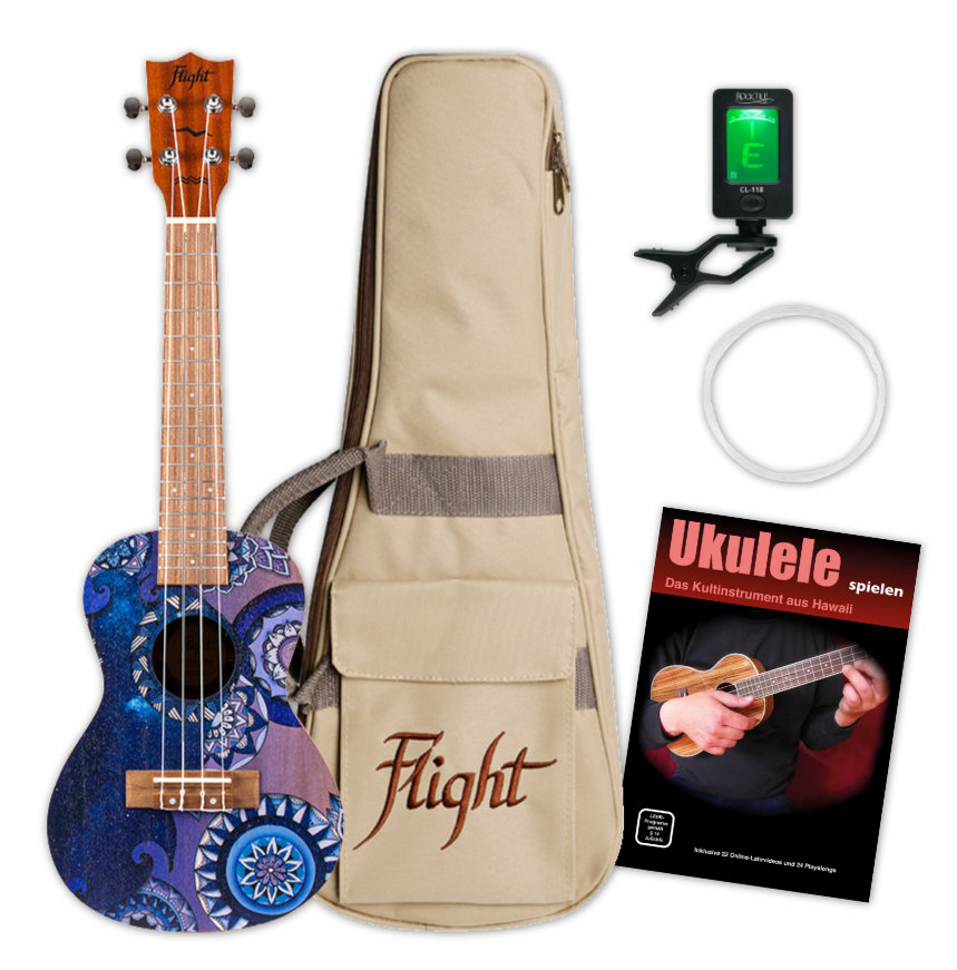 Flight AUC-33 Stardust Konzert Ukulele Set