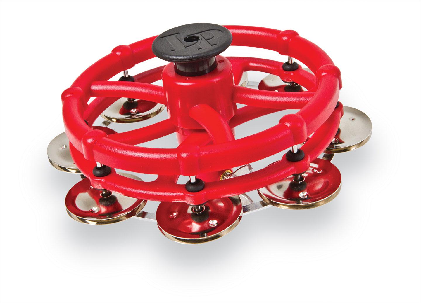 LP 193 Click Hi-Hat Tambourine Stahl Schellen Rot