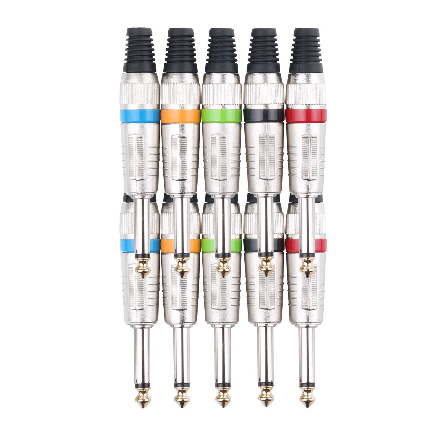 Pronomic JPLUG Color Klinkenstecker - 10er Pack