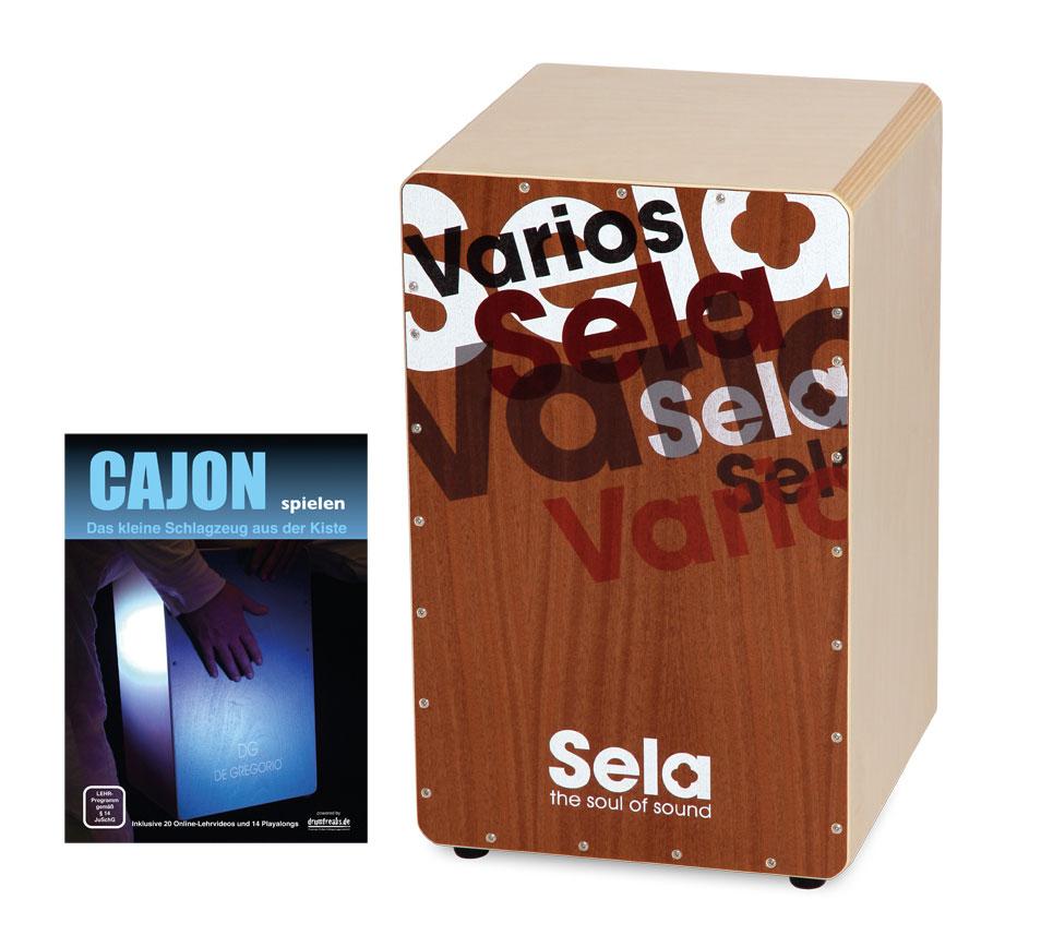 Sela Varios Cajon SET inkl. Cajonschule  - B-Ware mit kleinen Schönheitsfehlern