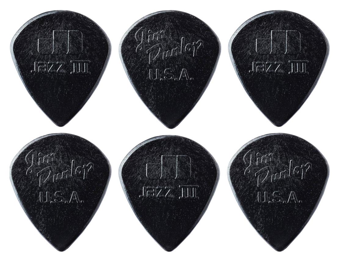 Dunlop Stiffo Jazz III Picks 1,38 mm 6er Player's Pack