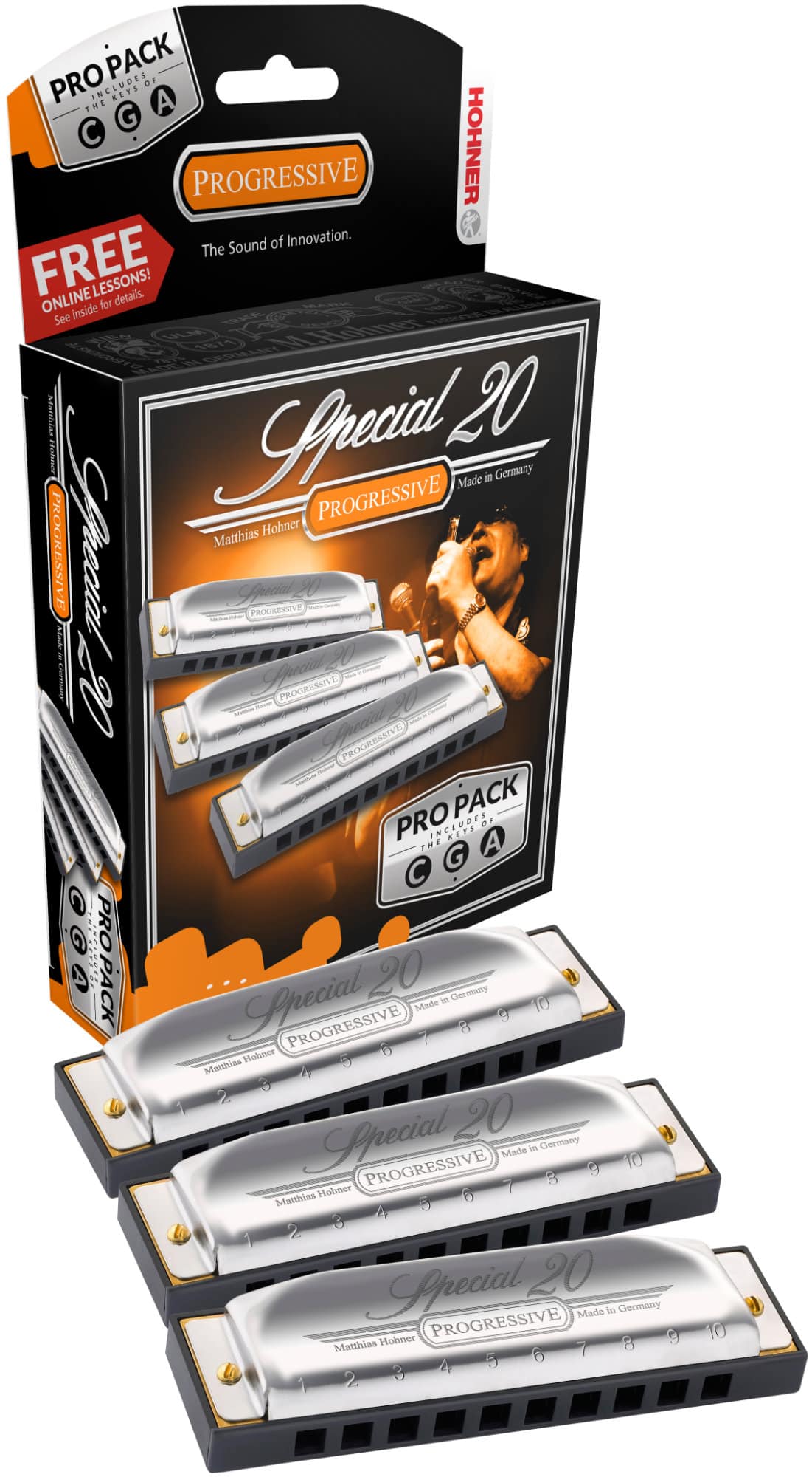 Hohner Special 20 Mundharmonika C/G/A Pro Pack