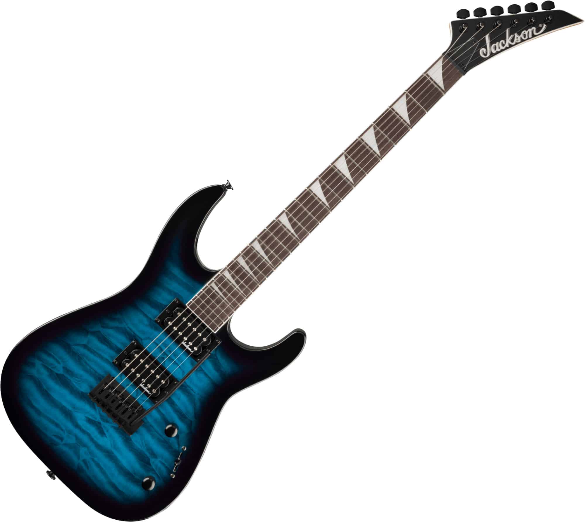 Jackson JS Series Dinky JS20 DKQ 2PT Transparent Blue Burst