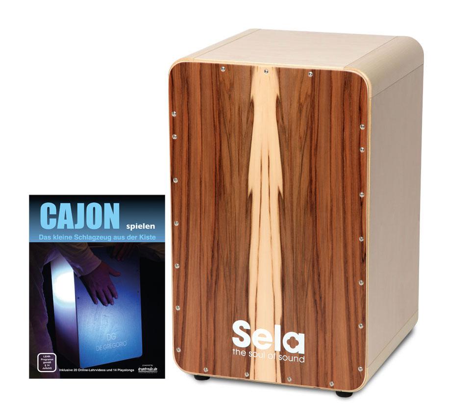 Sela CaSela Cajon Satin Nuss Set inkl. Cajonschule