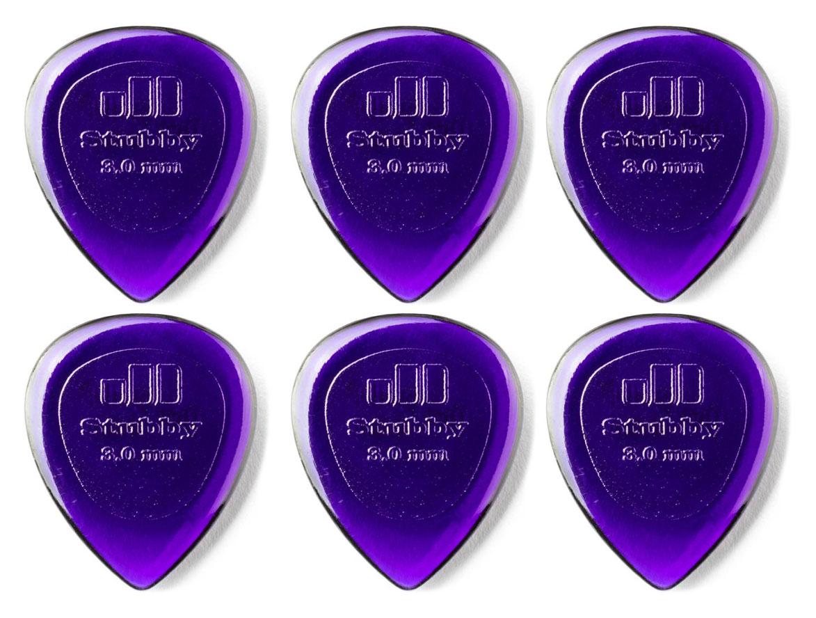 Dunlop Stubby Jazz Picks klein 3,0 mm 6er Player's Pack