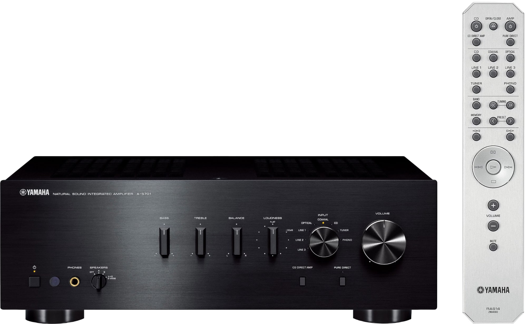 Yamaha A-S701 HiFi Stereo Verstärker Schwarz  - 1A Showroom Modell (Zustand: wie neu, in OVP)