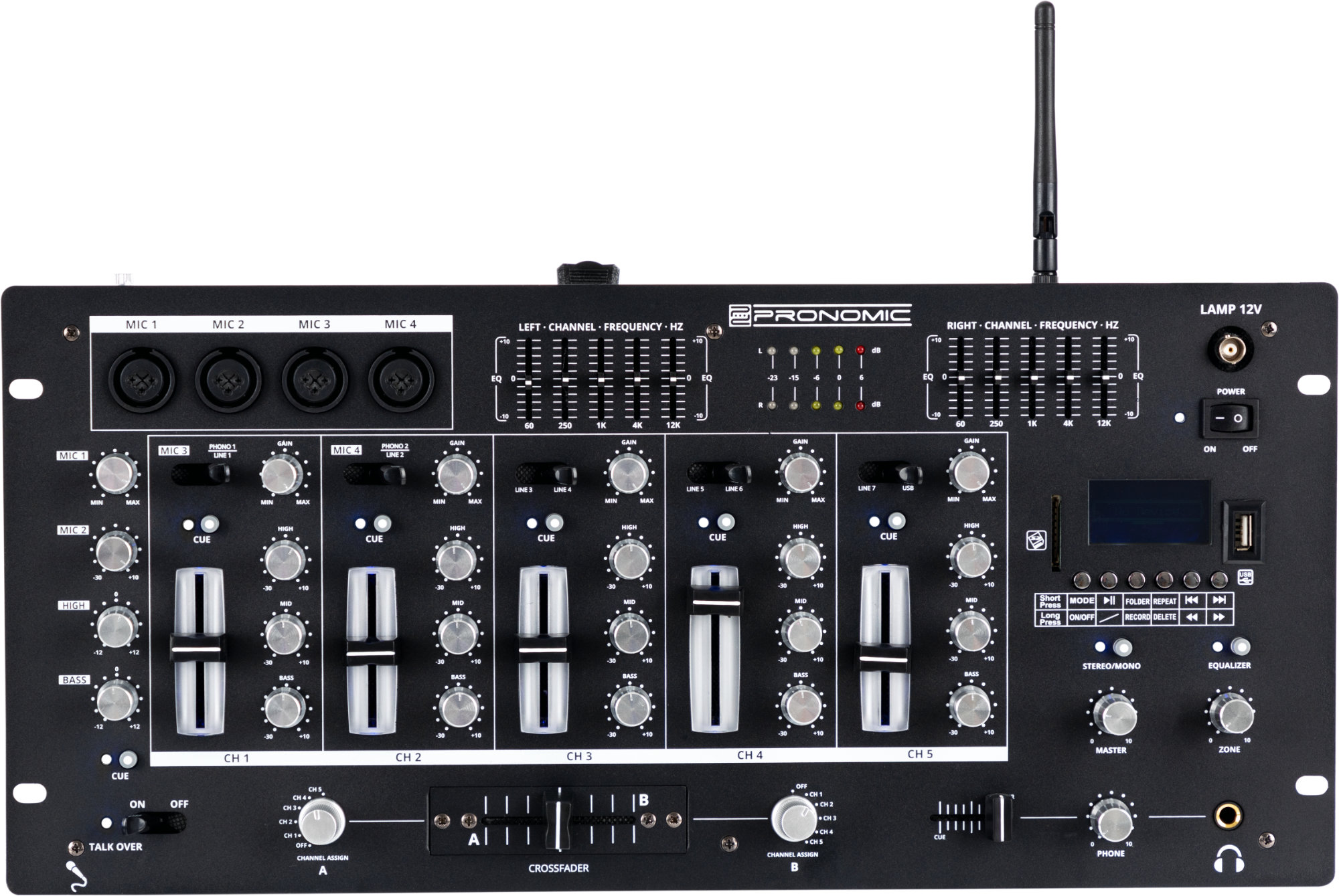 Pronomic DX-165REC MKII DJ-Mixer  - Retoure (Zustand: gut)