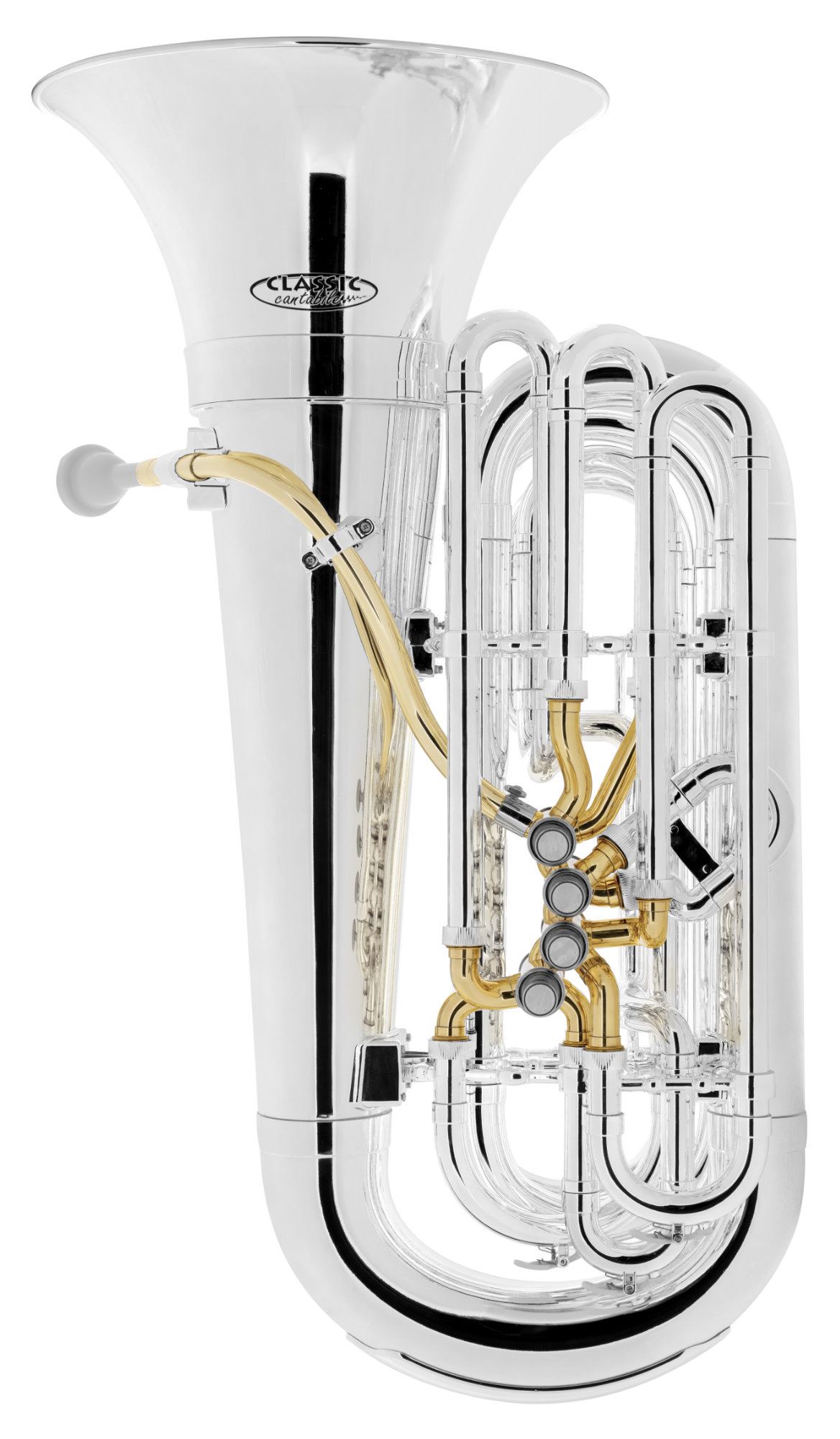 Classic Cantabile  KT-30SR MardiBrass Kunststoff Bb-Tuba Silber  - Retoure (Zustand: sehr gut)