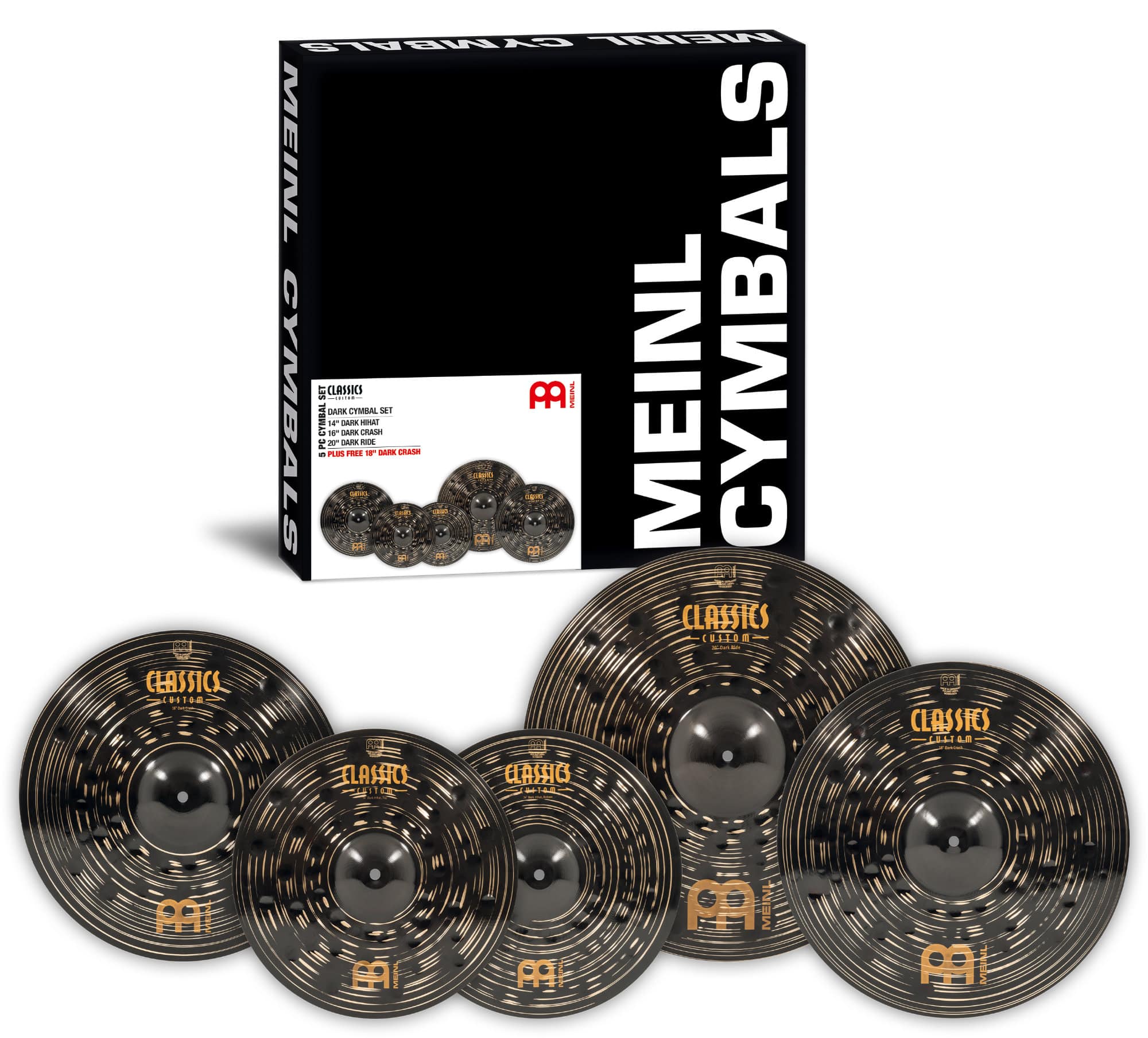 Meinl Classics Custom Dark Cymbal Bonus Set