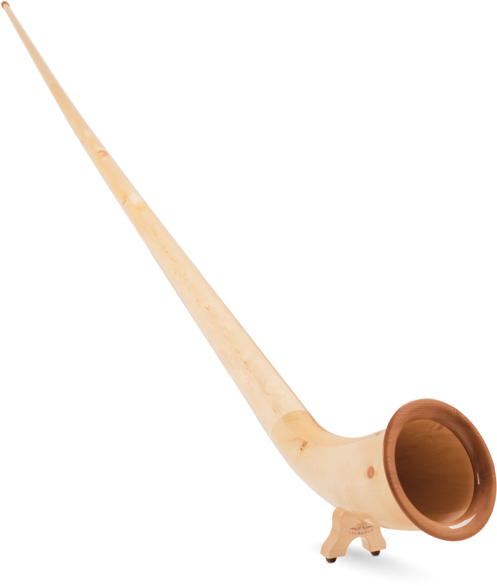 Lechgold Alphorn Solist F 360 cm 3-teilig Zirbe