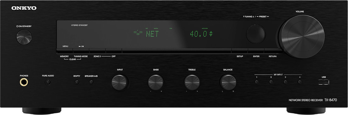 Onkyo TX-8470 Stereo Netzwerk Receiver schwarz