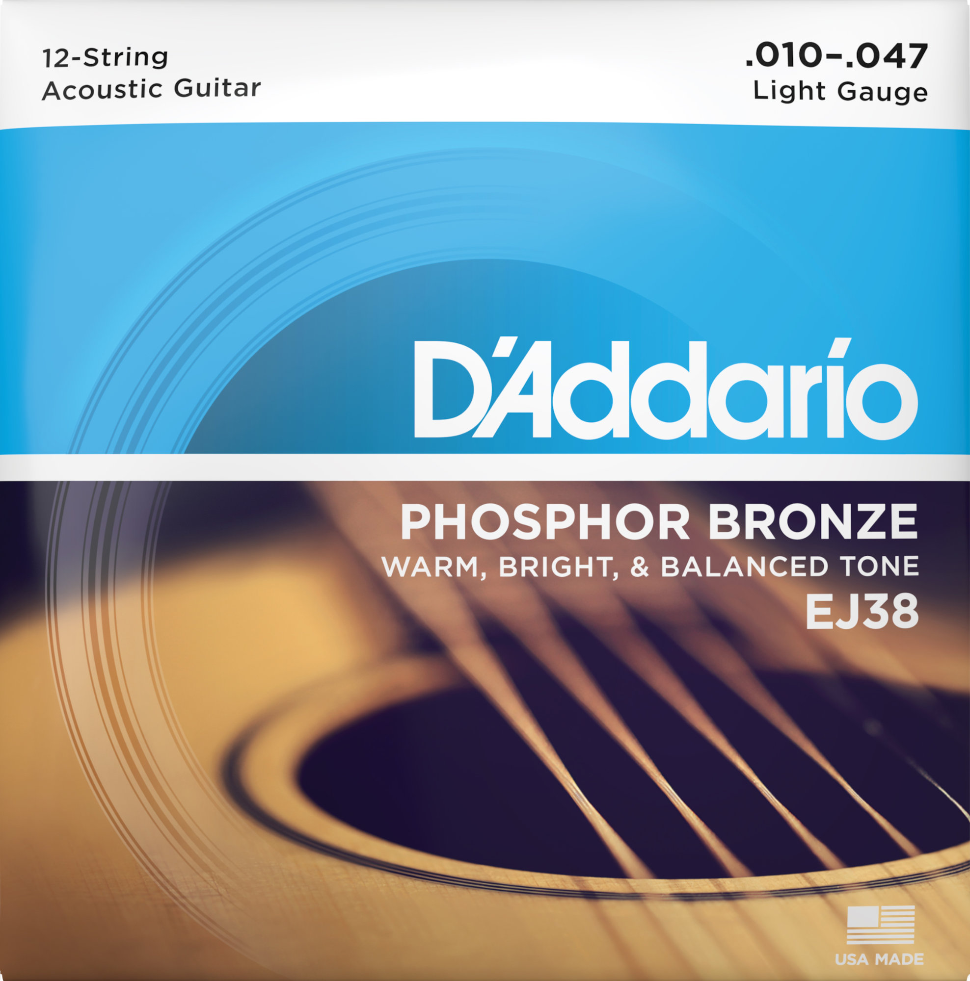 D'Addario EJ38 12-String Light