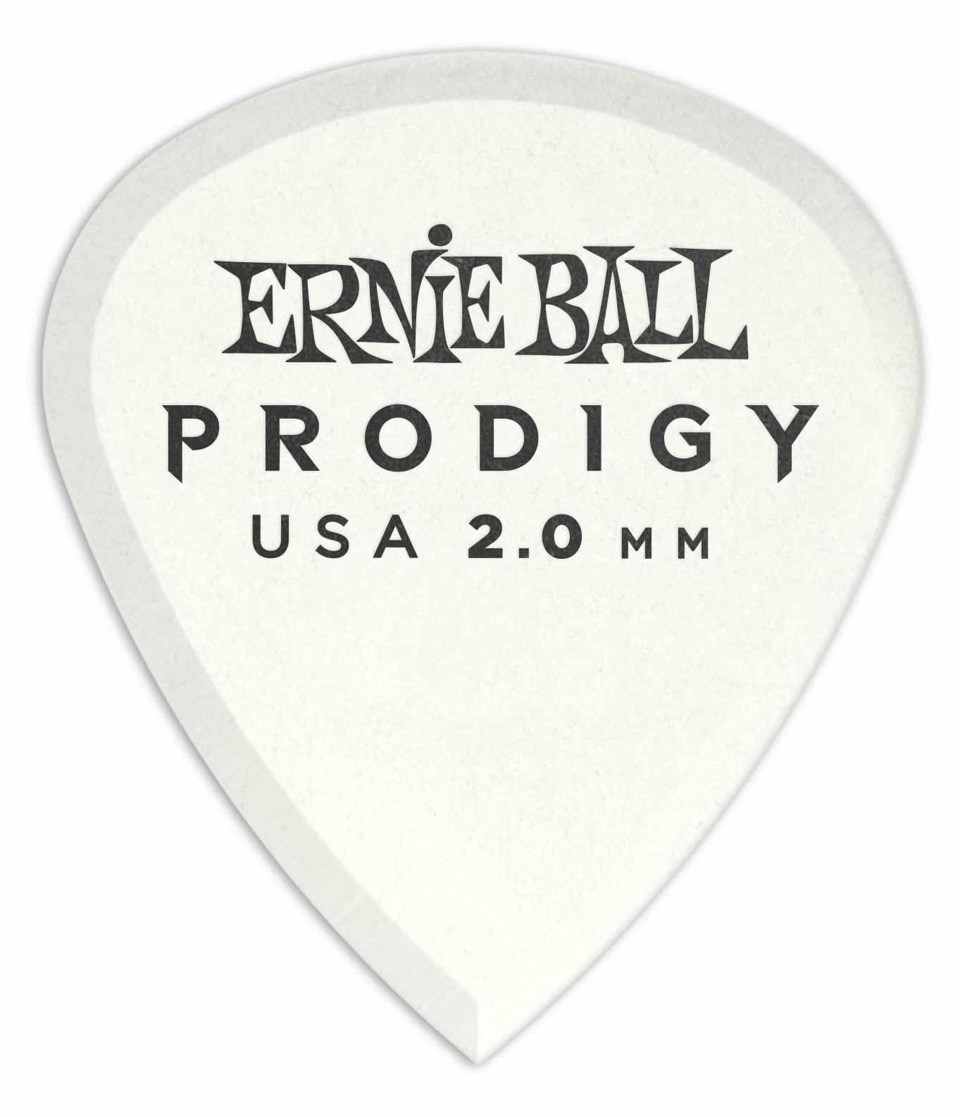 Ernie Ball 9203 Prodigy Mini Plektrum 2,0 mm 6er Pack White